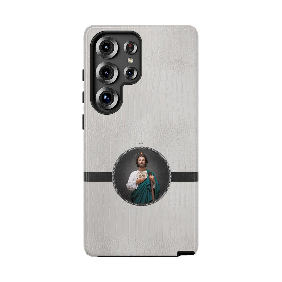 St. Jude Hard Phone Case (Blanc Croc) Copyright VENXARA