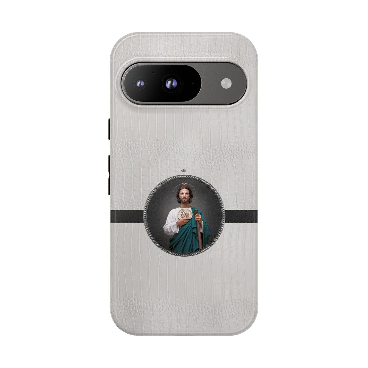St. Jude Hard Phone Case (Blanc Croc) Copyright VENXARA