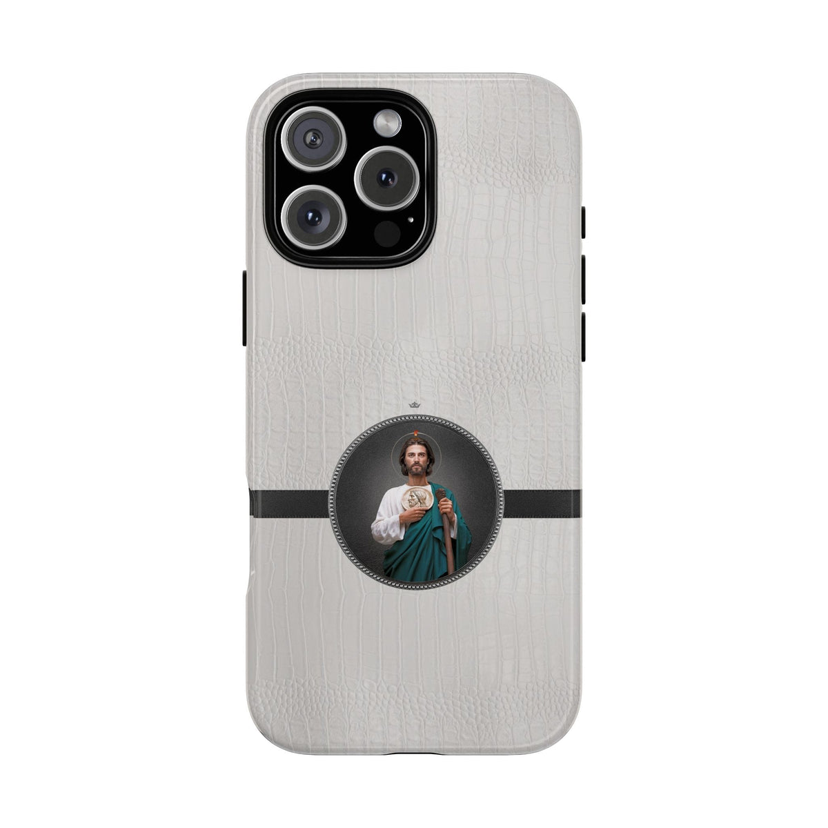 St. Jude Hard Phone Case (Blanc Croc) Copyright VENXARA