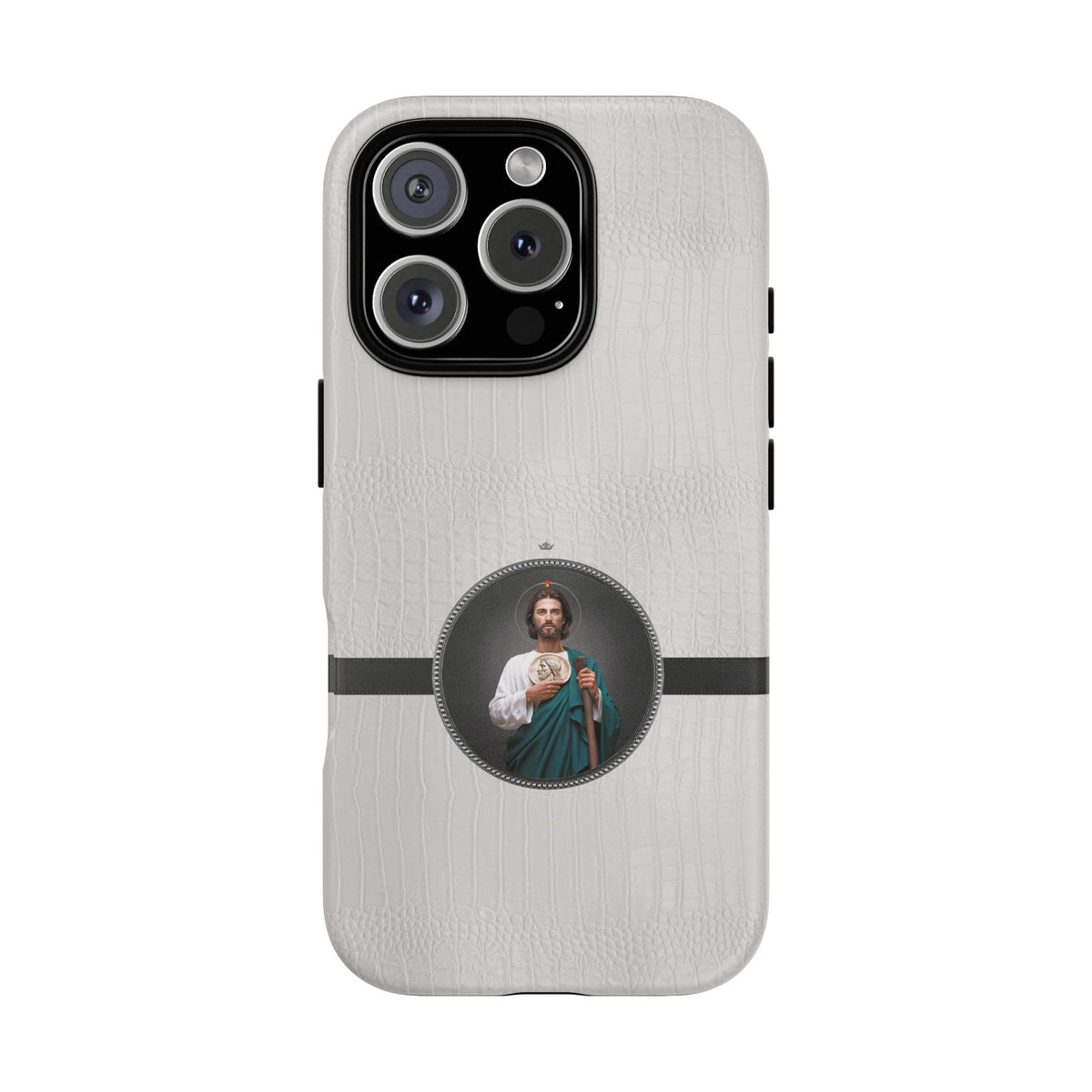 St. Jude Hard Phone Case (Blanc Croc) Copyright VENXARA