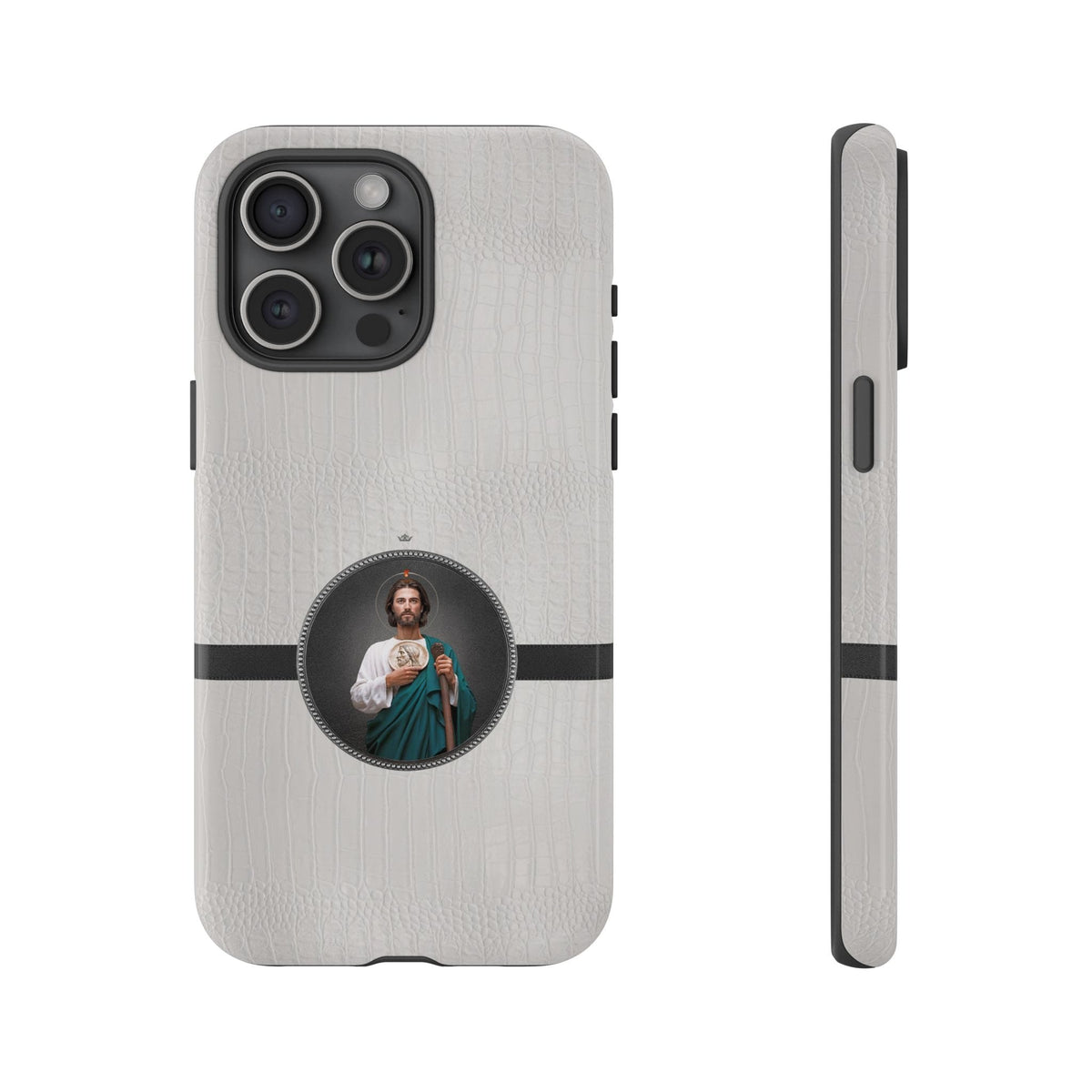 St. Jude Hard Phone Case (Blanc Croc) Copyright VENXARA