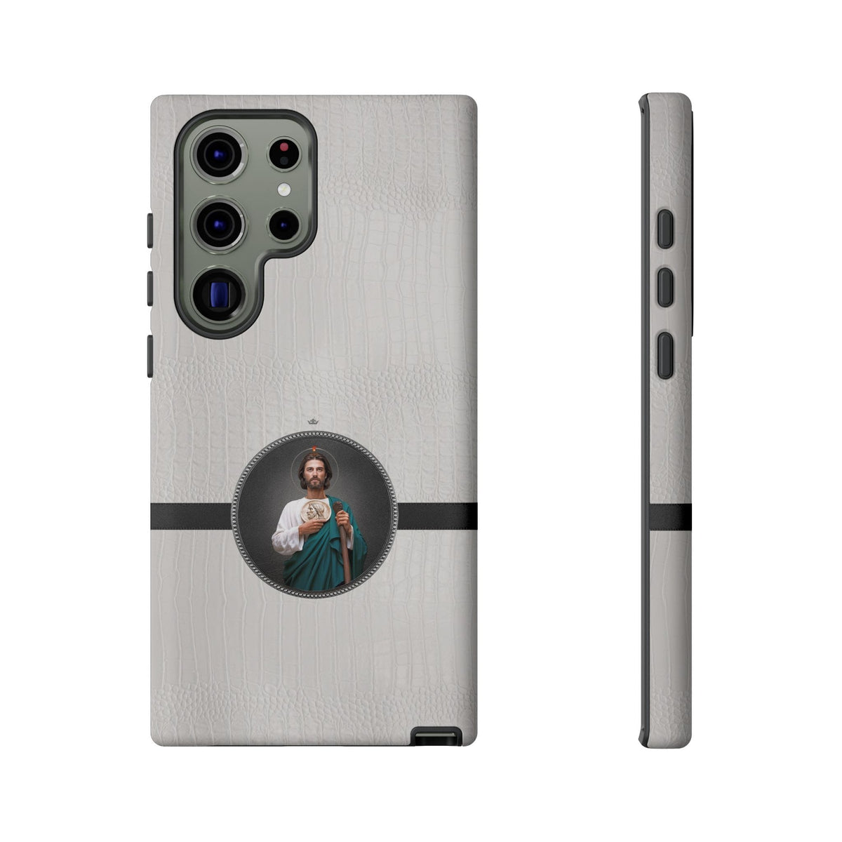 St. Jude Hard Phone Case (Blanc Croc) Copyright VENXARA