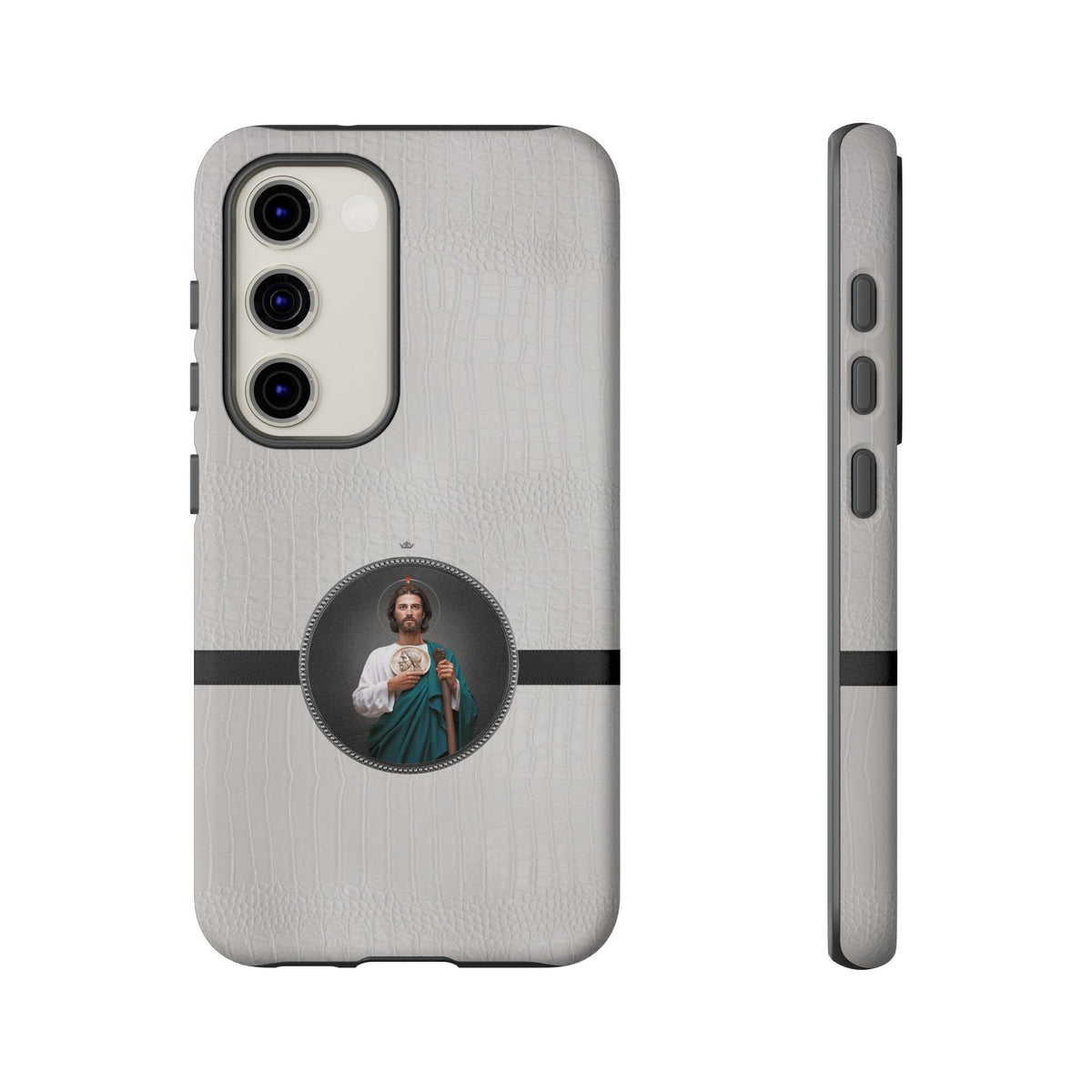 St. Jude Hard Phone Case (Blanc Croc) Copyright VENXARA