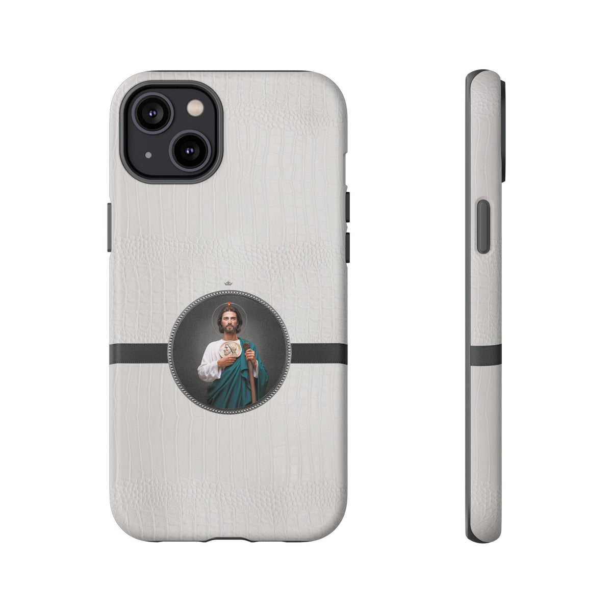 St. Jude Hard Phone Case (Blanc Croc) Copyright VENXARA