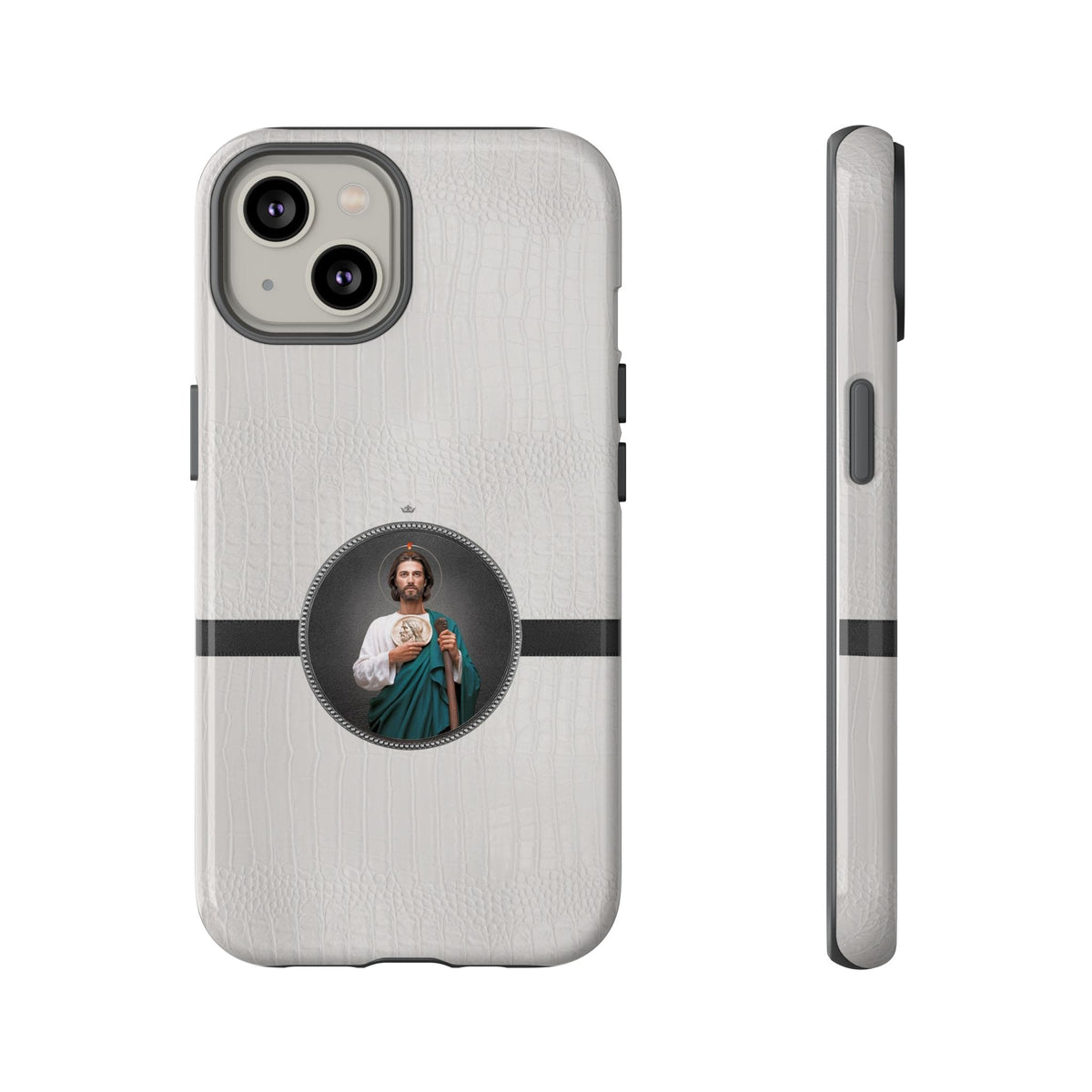 St. Jude Hard Phone Case (Blanc Croc) Copyright VENXARA