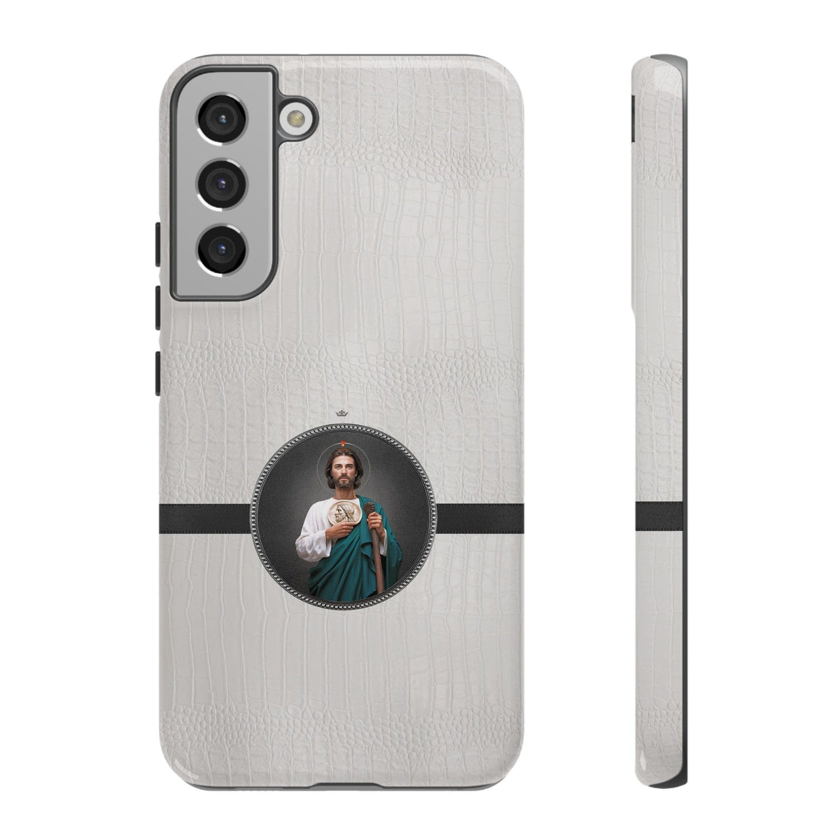 St. Jude Hard Phone Case (Blanc Croc) Copyright VENXARA