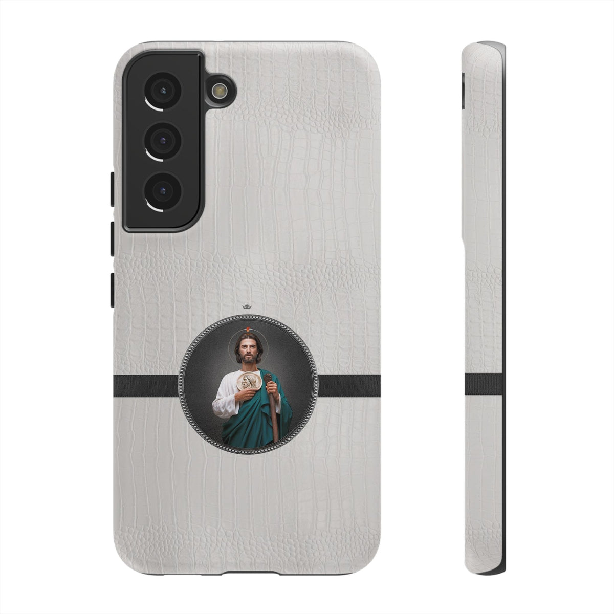 St. Jude Hard Phone Case (Blanc Croc) Copyright VENXARA