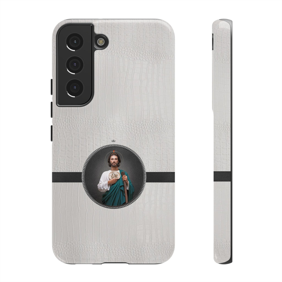 St. Jude Hard Phone Case (Blanc Croc) Copyright VENXARA