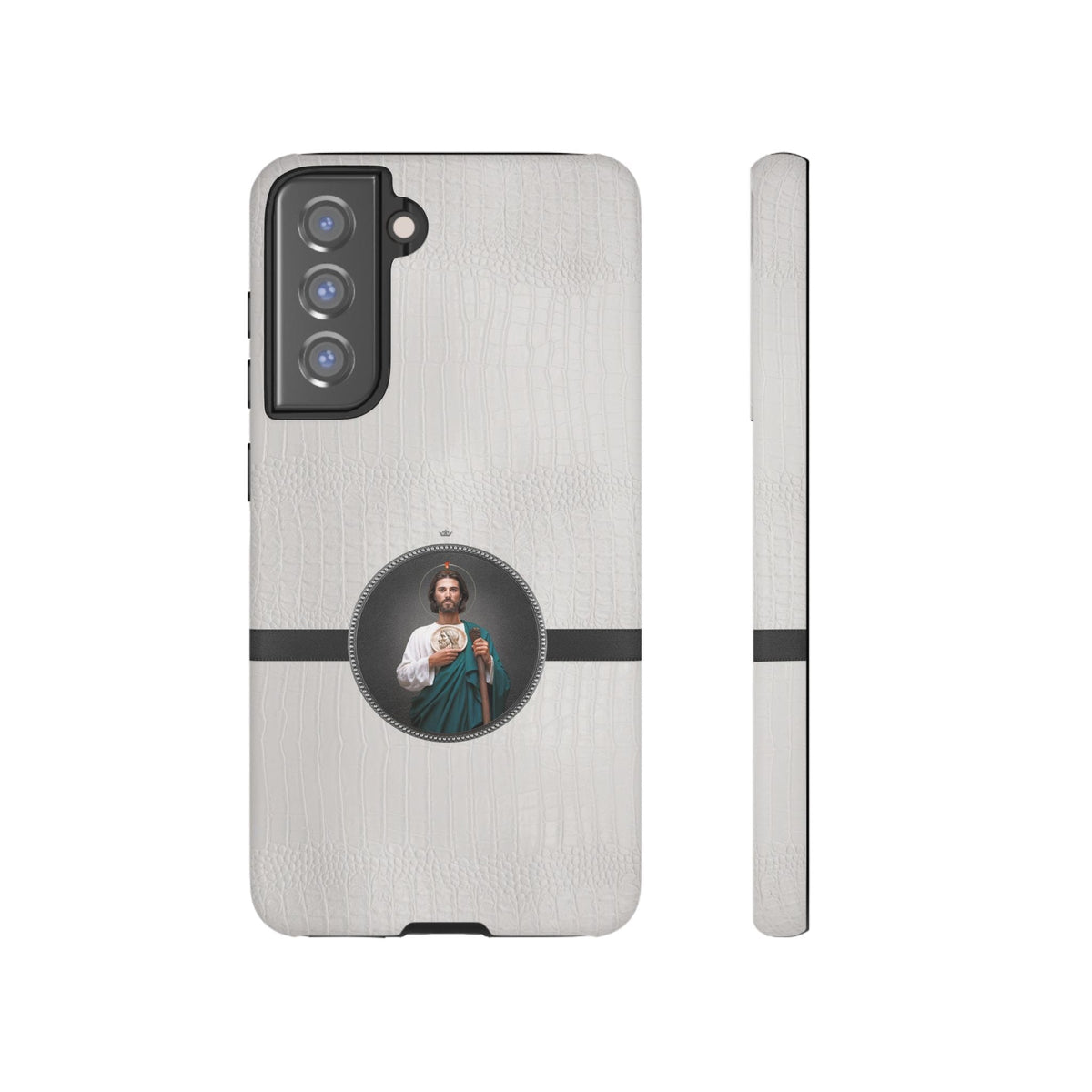 St. Jude Hard Phone Case (Blanc Croc) Copyright VENXARA