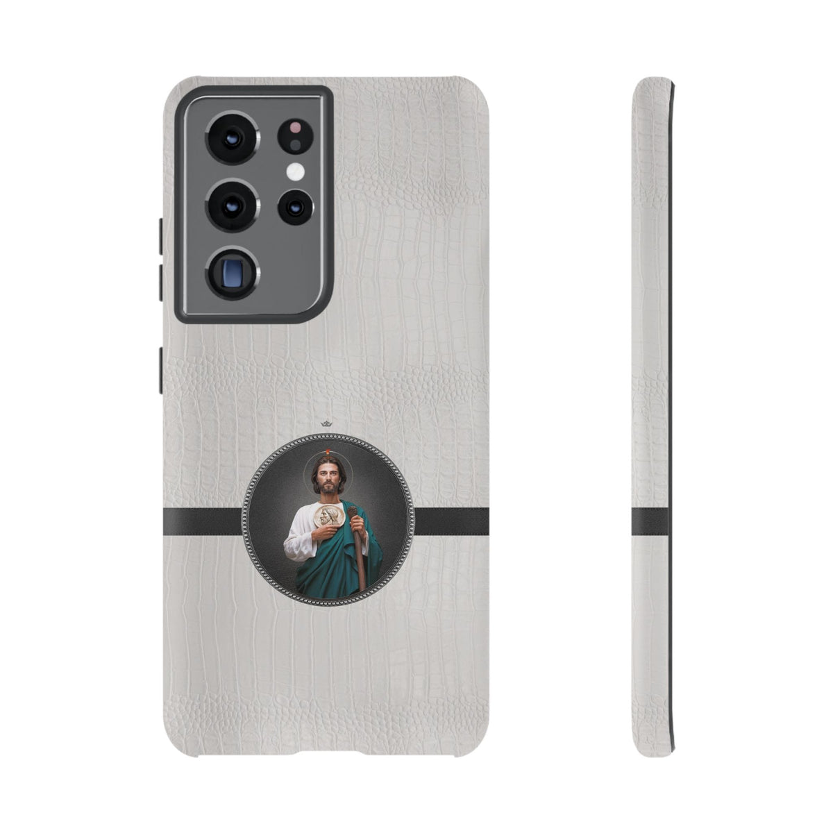 St. Jude Hard Phone Case (Blanc Croc) Copyright VENXARA