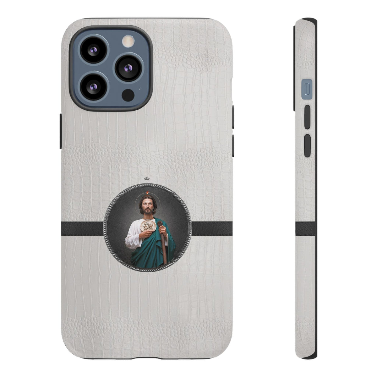 St. Jude Hard Phone Case (Blanc Croc) Copyright VENXARA
