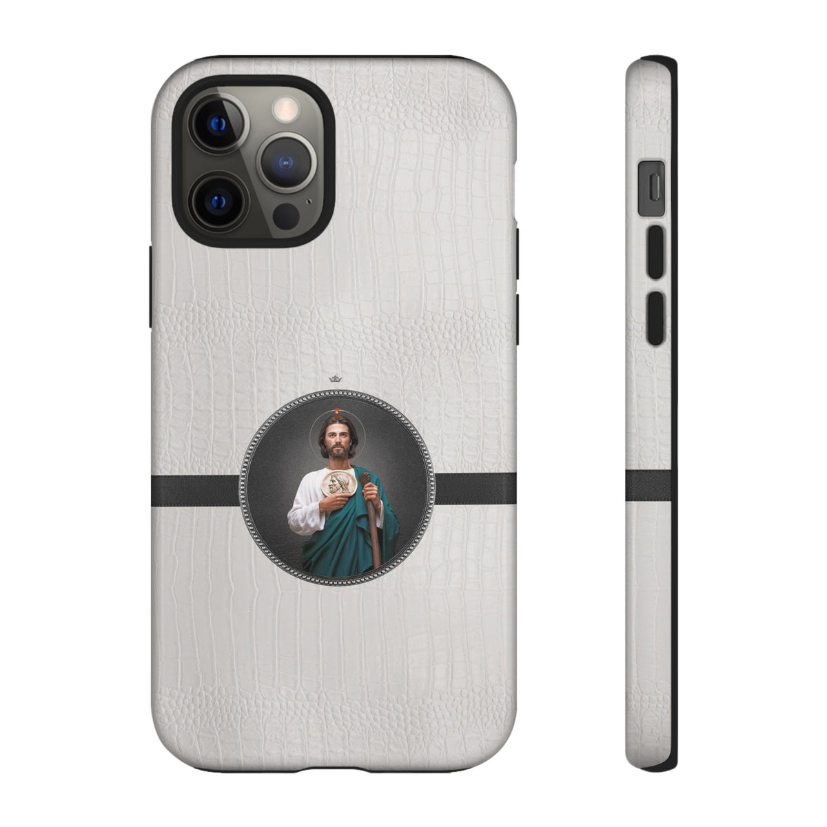 St. Jude Hard Phone Case (Blanc Croc) Copyright VENXARA