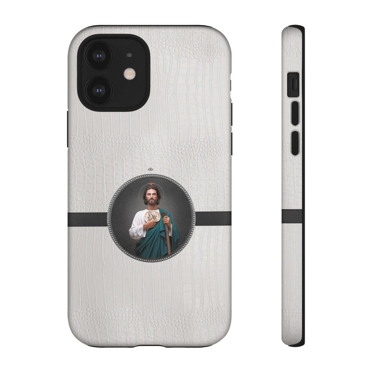 St. Jude Hard Phone Case (Blanc Croc) Copyright VENXARA