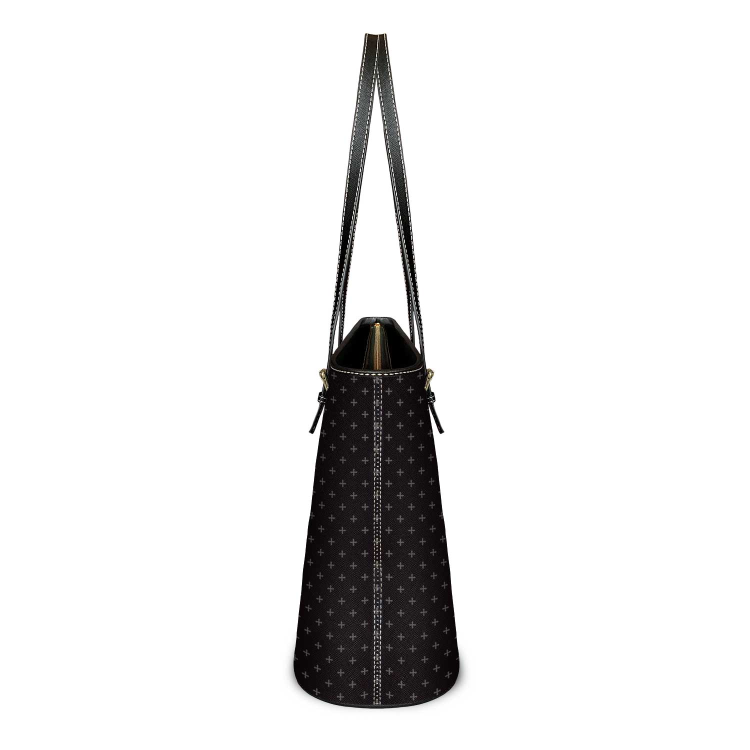 St. Julie Billiart Medallion Crosses Tote Bag (Black) - VENXARA®