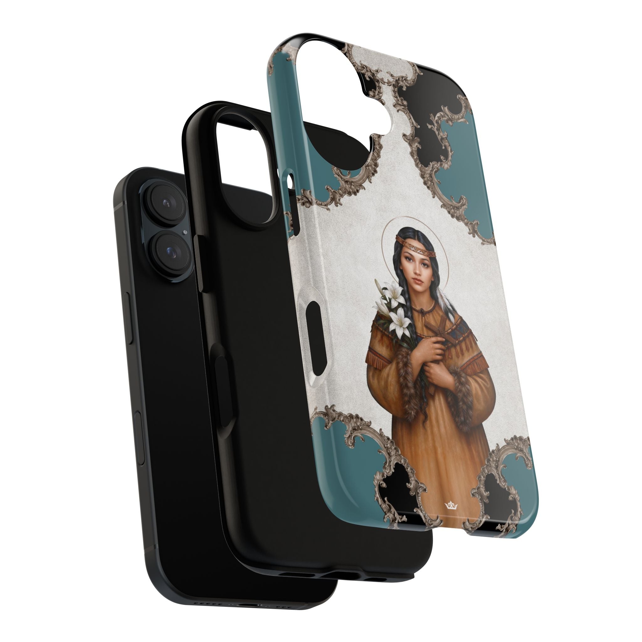 St. Kateri Hard Phone Case (Barqoue Blue) Copyright VENXARA
