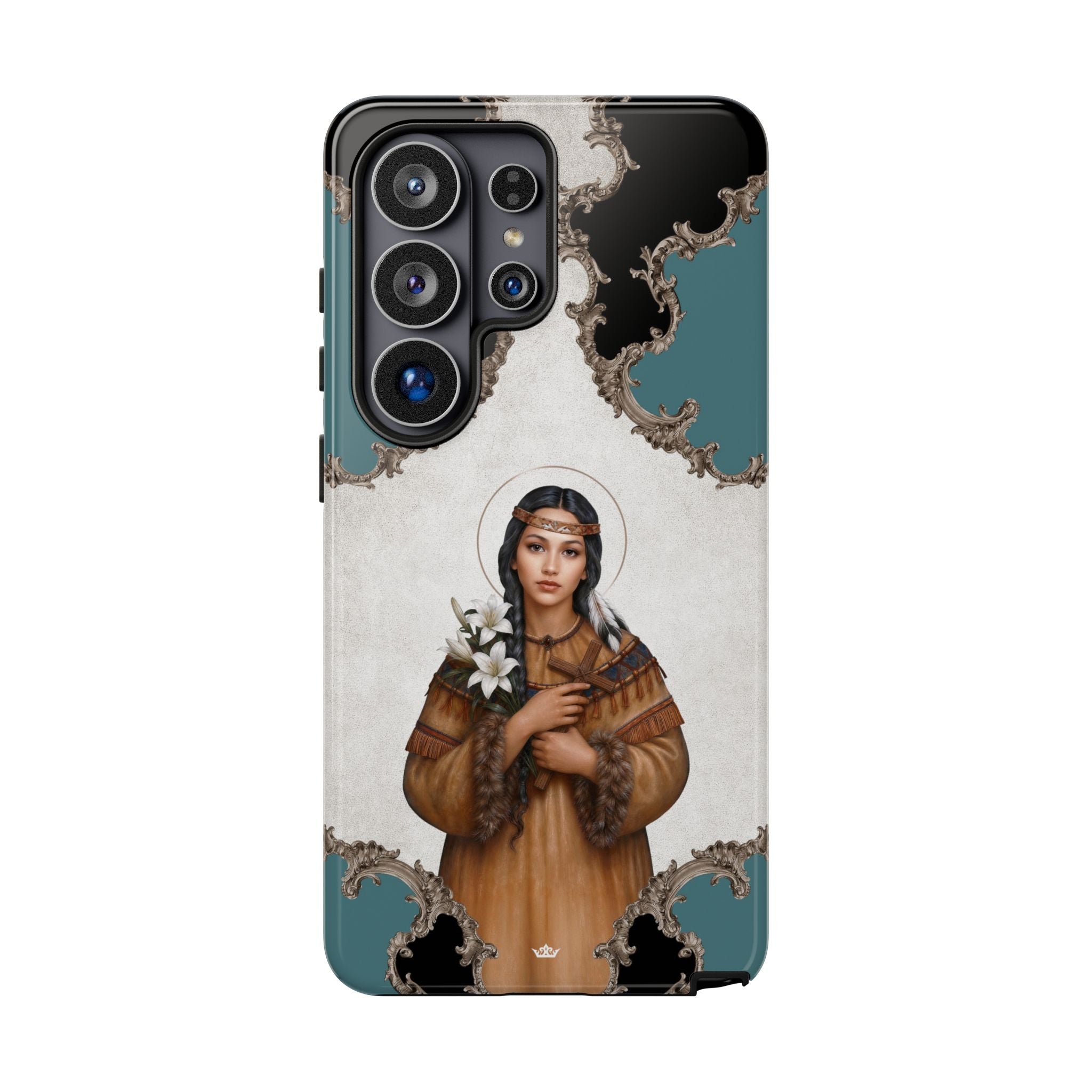 St. Kateri Hard Phone Case (Barqoue Blue) Copyright VENXARA