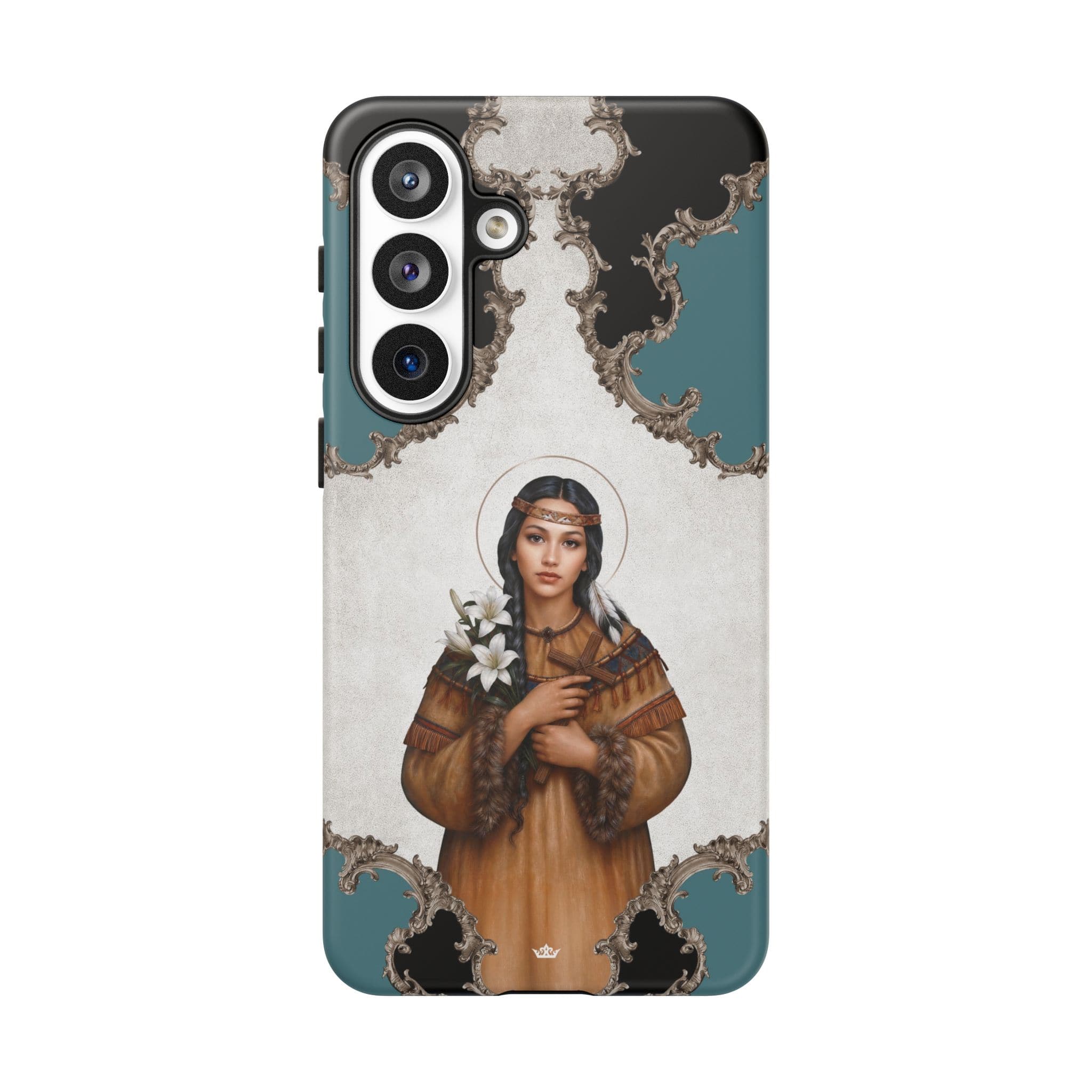 St. Kateri Hard Phone Case (Barqoue Blue) Copyright VENXARA
