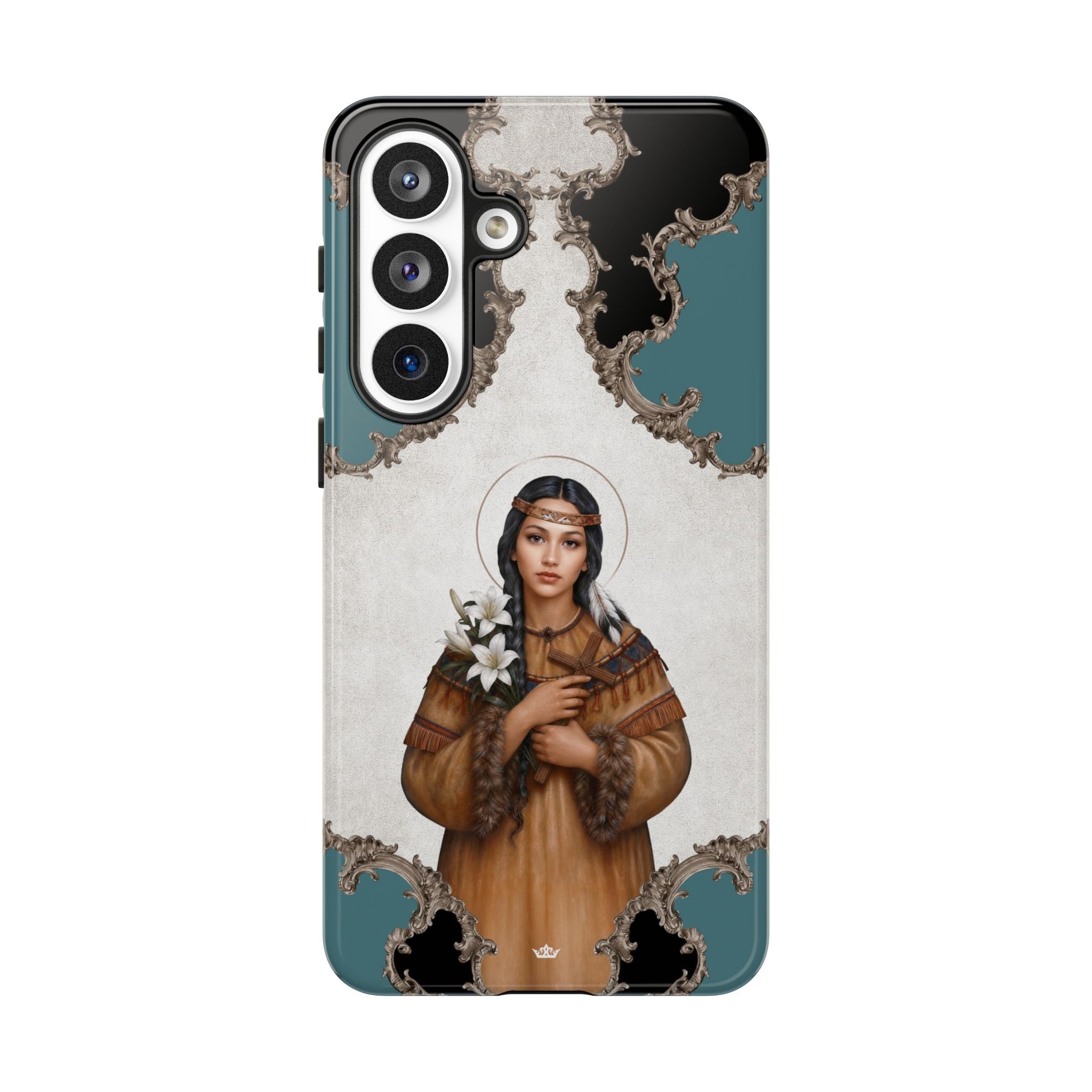 St. Kateri Hard Phone Case (Barqoue Blue) Copyright VENXARA