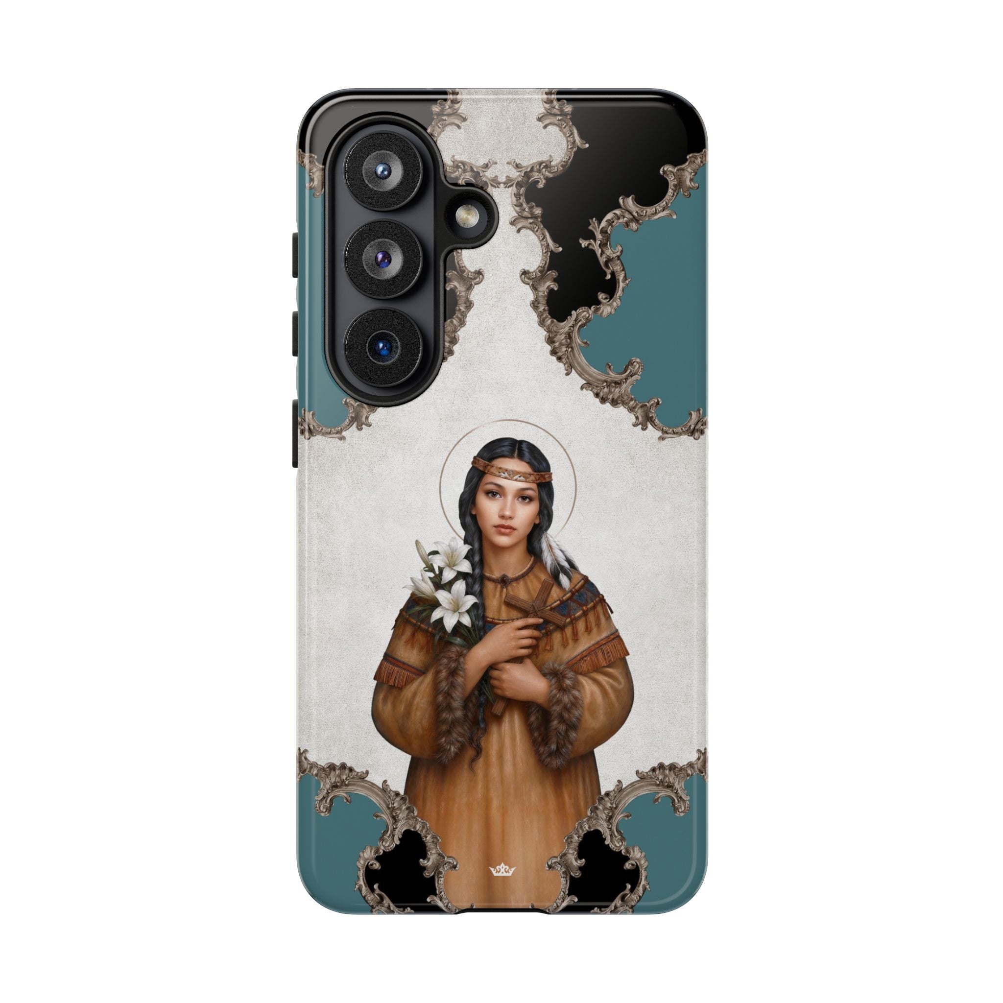 St. Kateri Hard Phone Case (Barqoue Blue) Copyright VENXARA