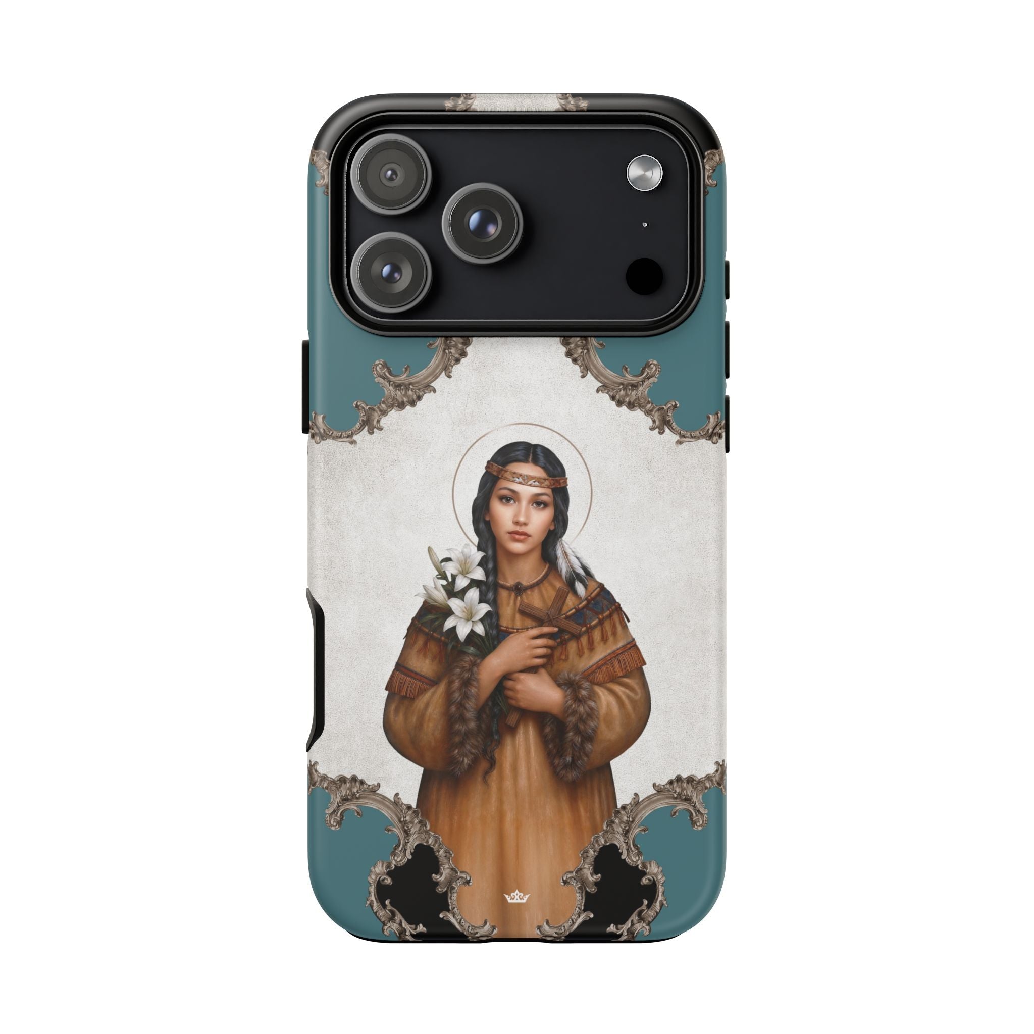 St. Kateri Hard Phone Case (Barqoue Blue) Copyright VENXARA