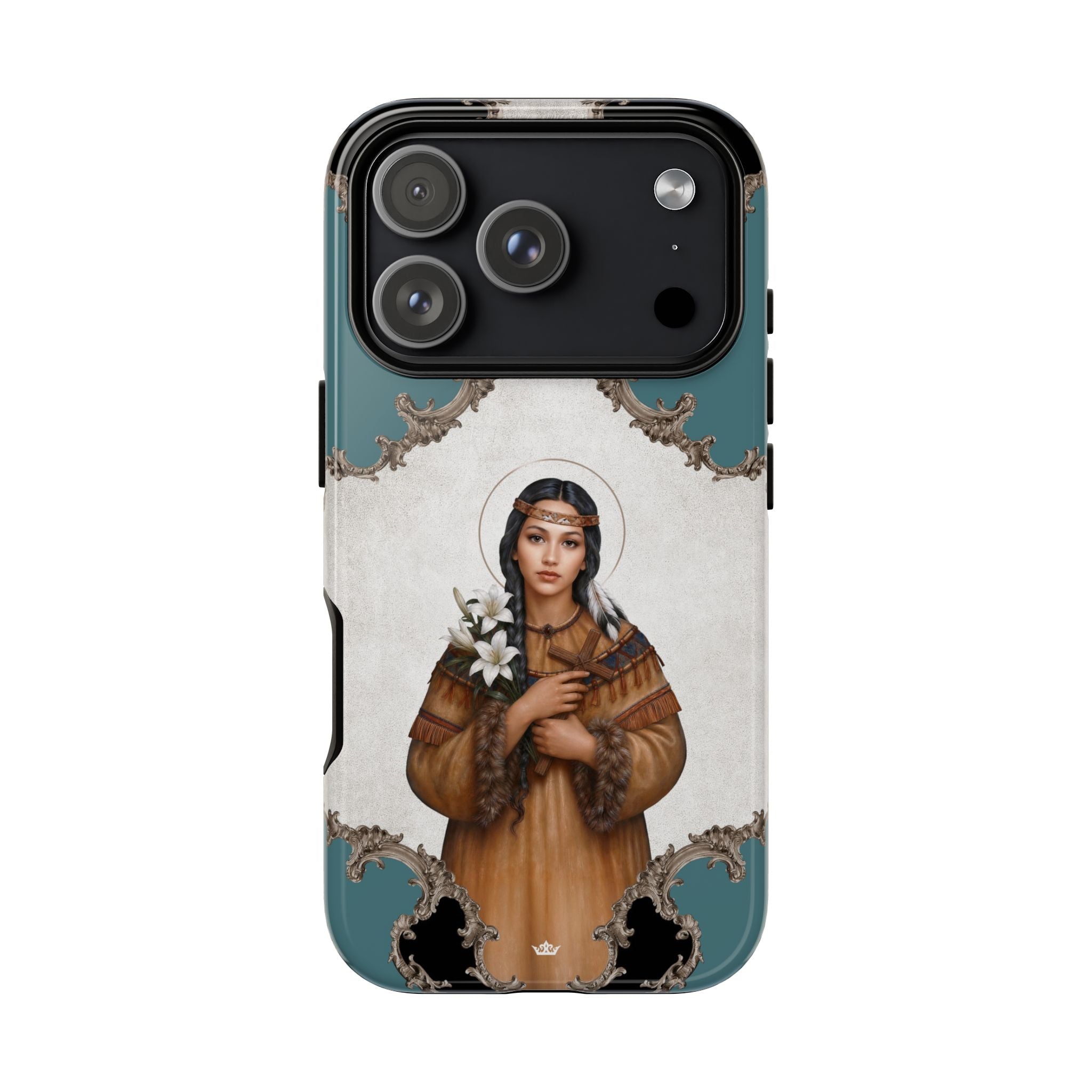 St. Kateri Hard Phone Case (Barqoue Blue) Copyright VENXARA
