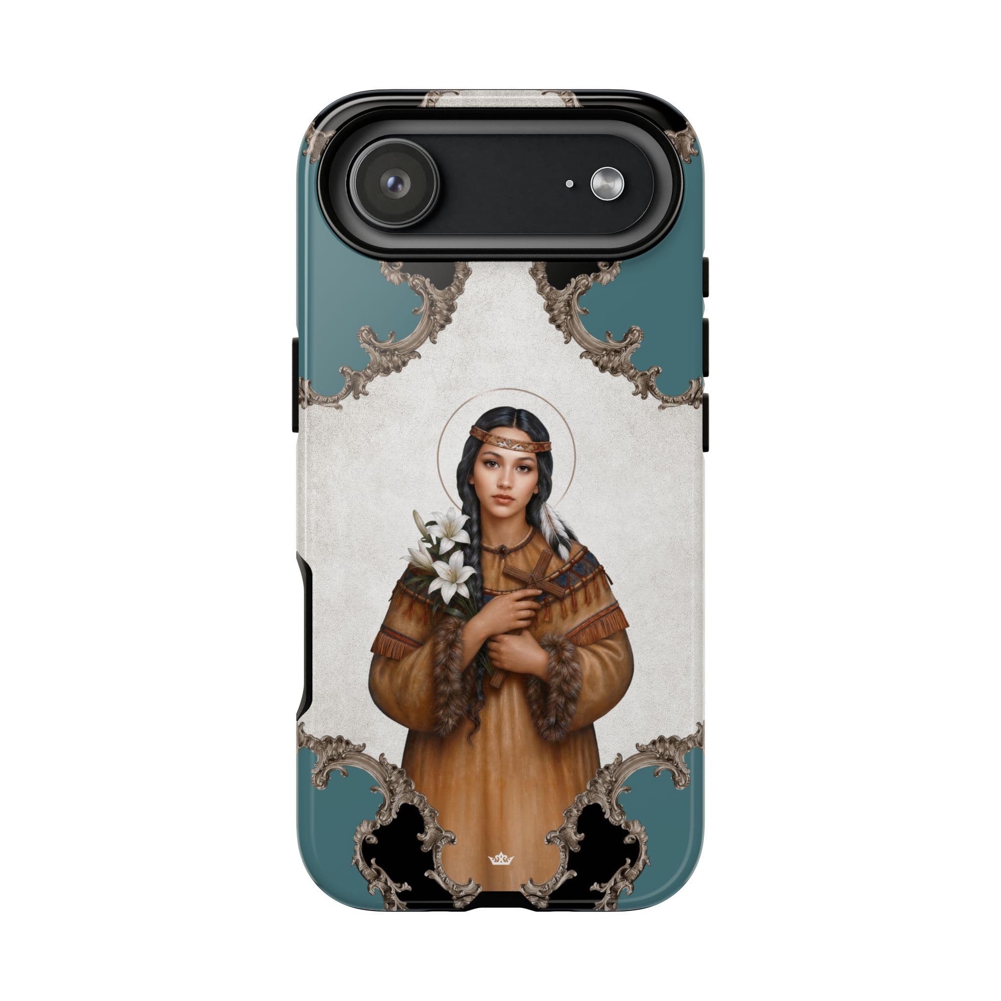 St. Kateri Hard Phone Case (Barqoue Blue) Copyright VENXARA