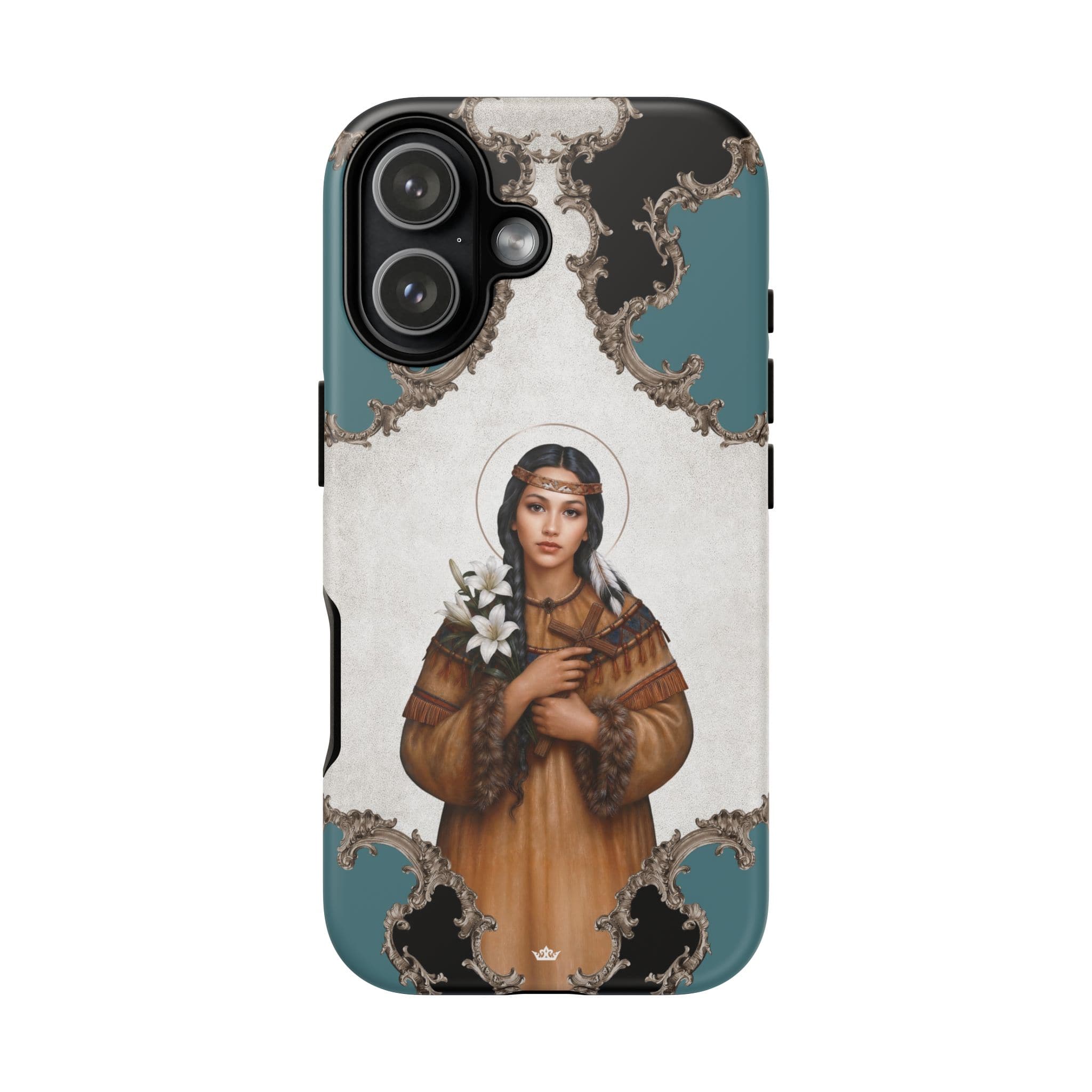 St. Kateri Hard Phone Case (Barqoue Blue) Copyright VENXARA
