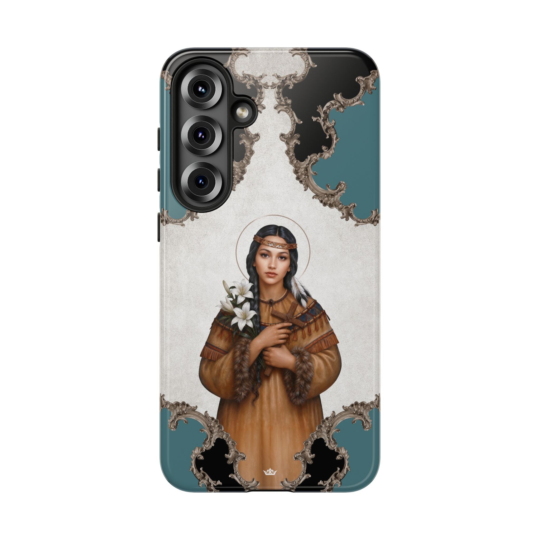 St. Kateri Hard Phone Case (Barqoue Blue) Copyright VENXARA