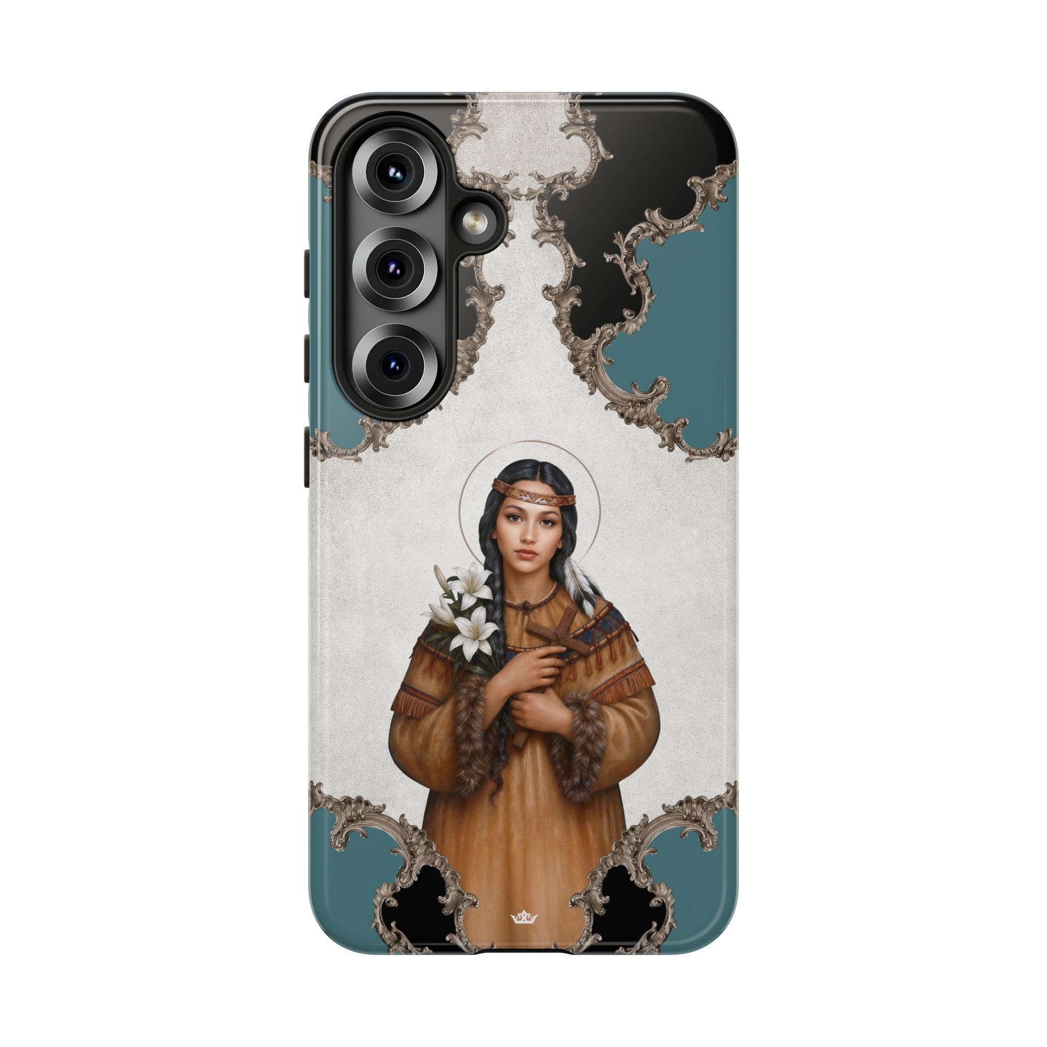 St. Kateri Hard Phone Case (Barqoue Blue) Copyright VENXARA