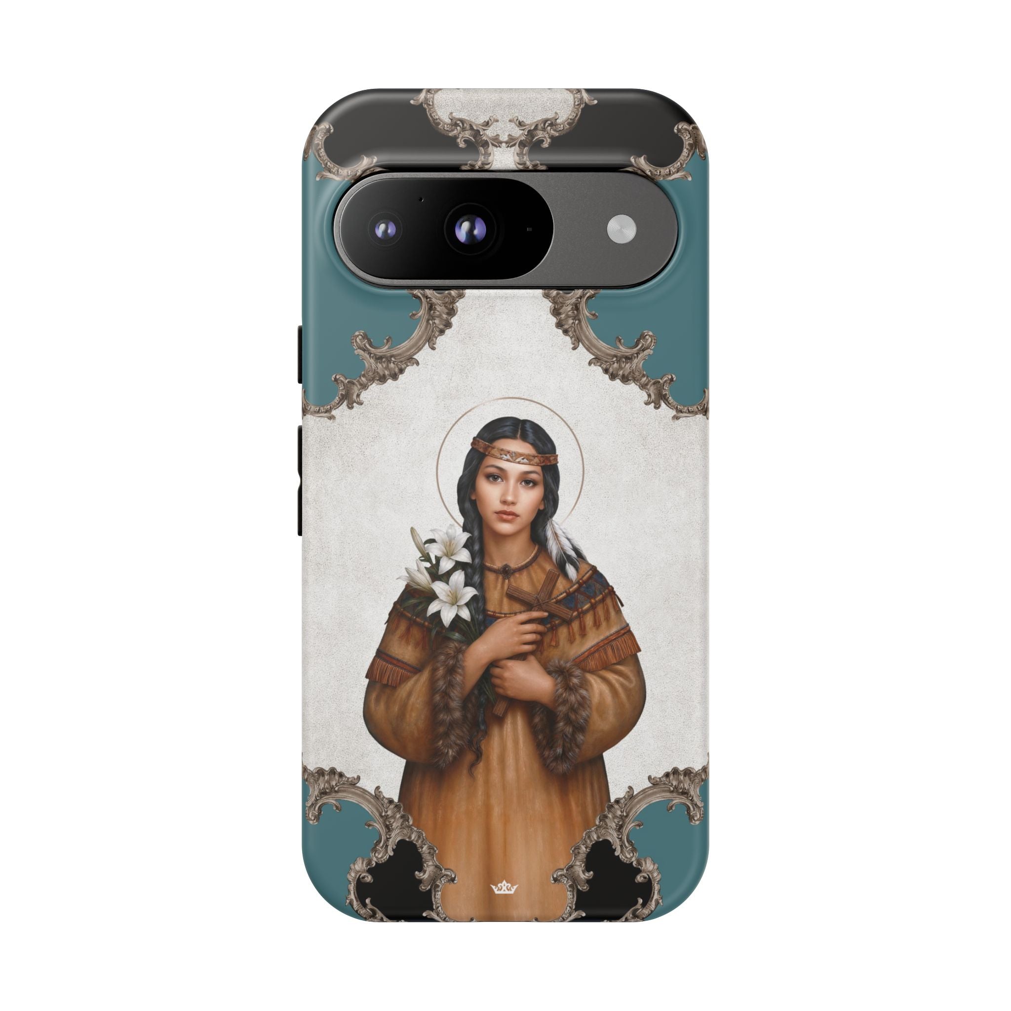 St. Kateri Hard Phone Case (Barqoue Blue) Copyright VENXARA