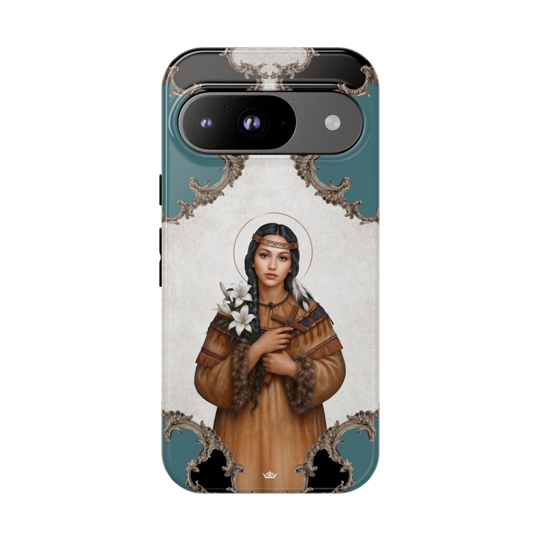 St. Kateri Hard Phone Case (Barqoue Blue) Copyright VENXARA