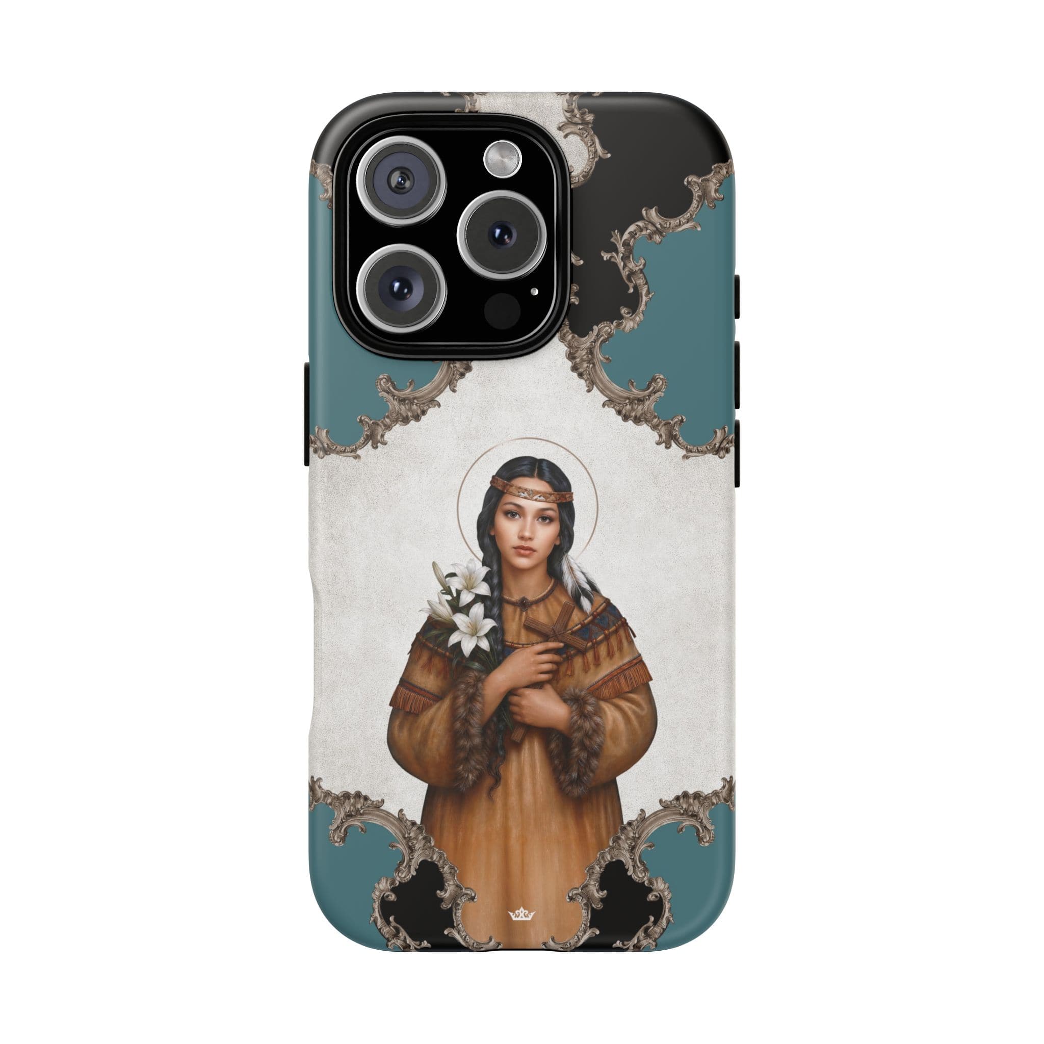 St. Kateri Hard Phone Case (Barqoue Blue) Copyright VENXARA