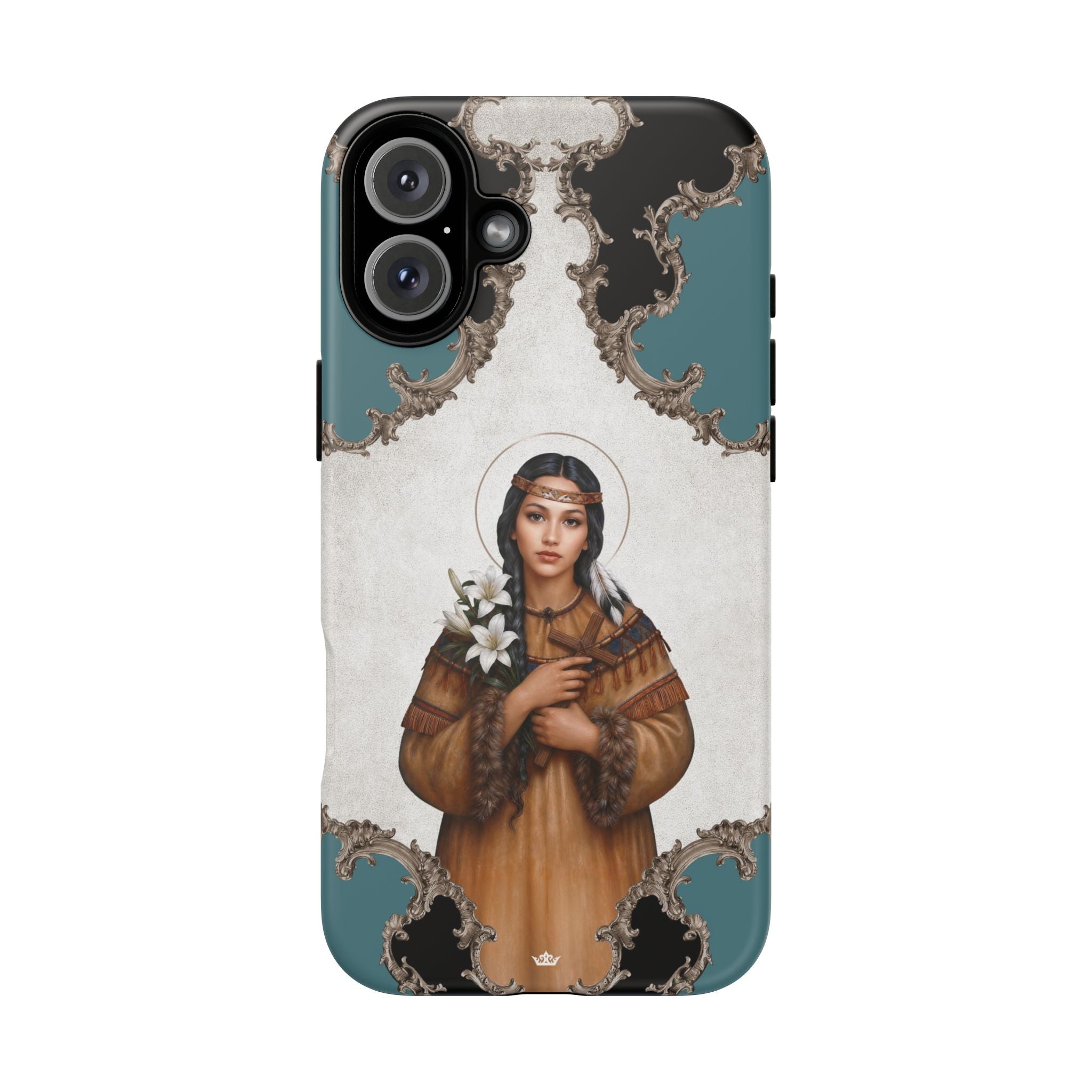 St. Kateri Hard Phone Case (Barqoue Blue) Copyright VENXARA