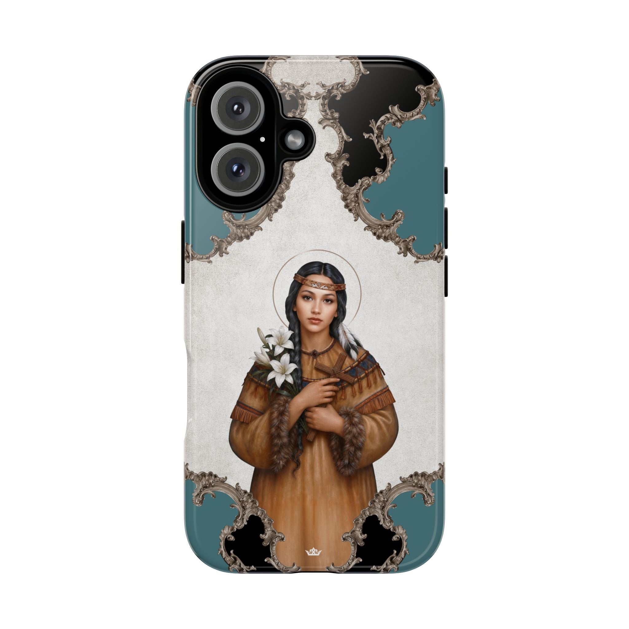St. Kateri Hard Phone Case (Barqoue Blue) Copyright VENXARA