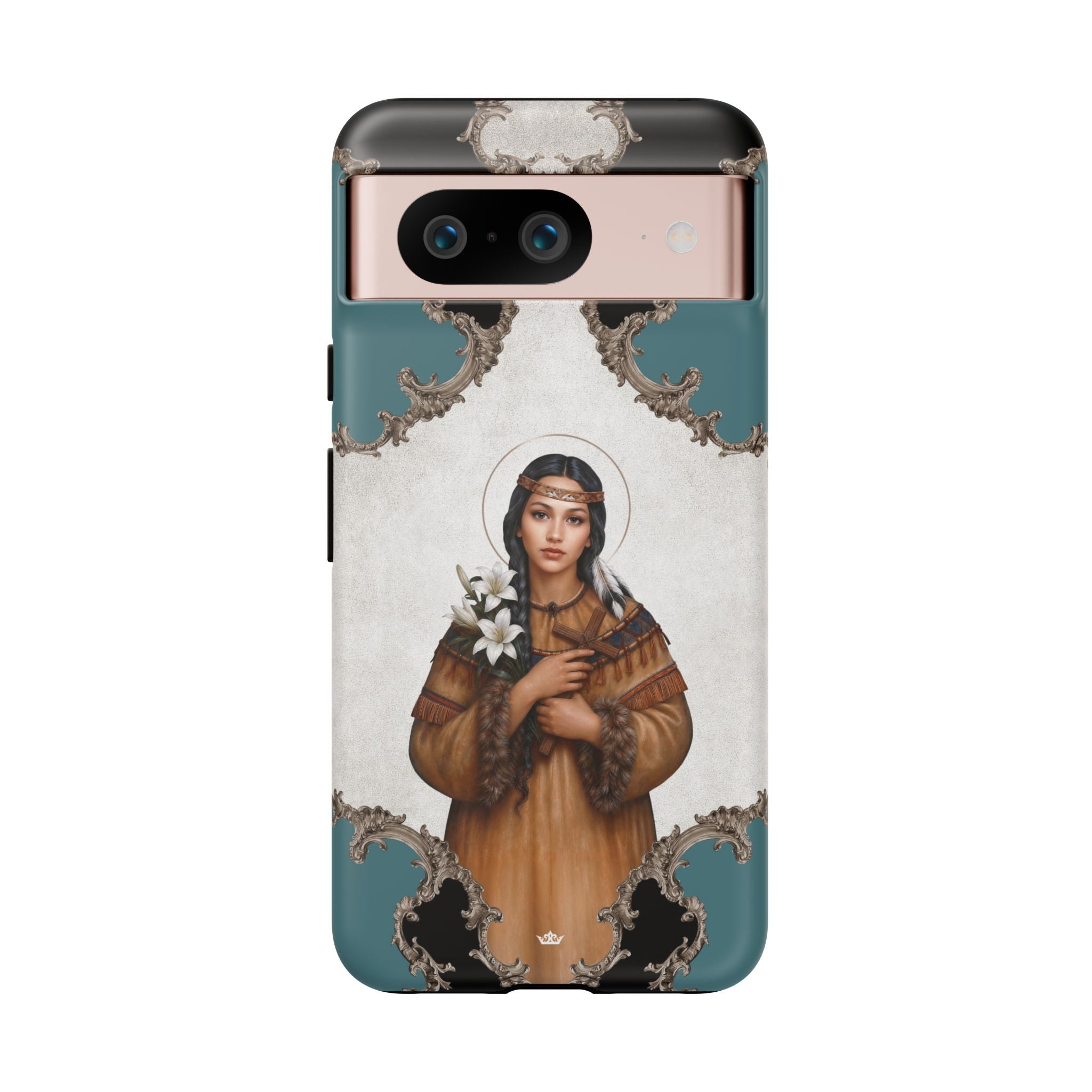St. Kateri Hard Phone Case (Barqoue Blue) Copyright VENXARA