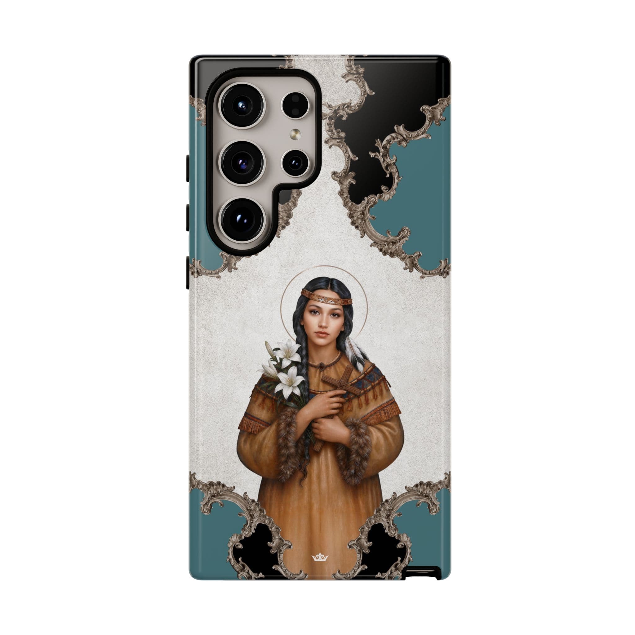 St. Kateri Hard Phone Case (Barqoue Blue) Copyright VENXARA