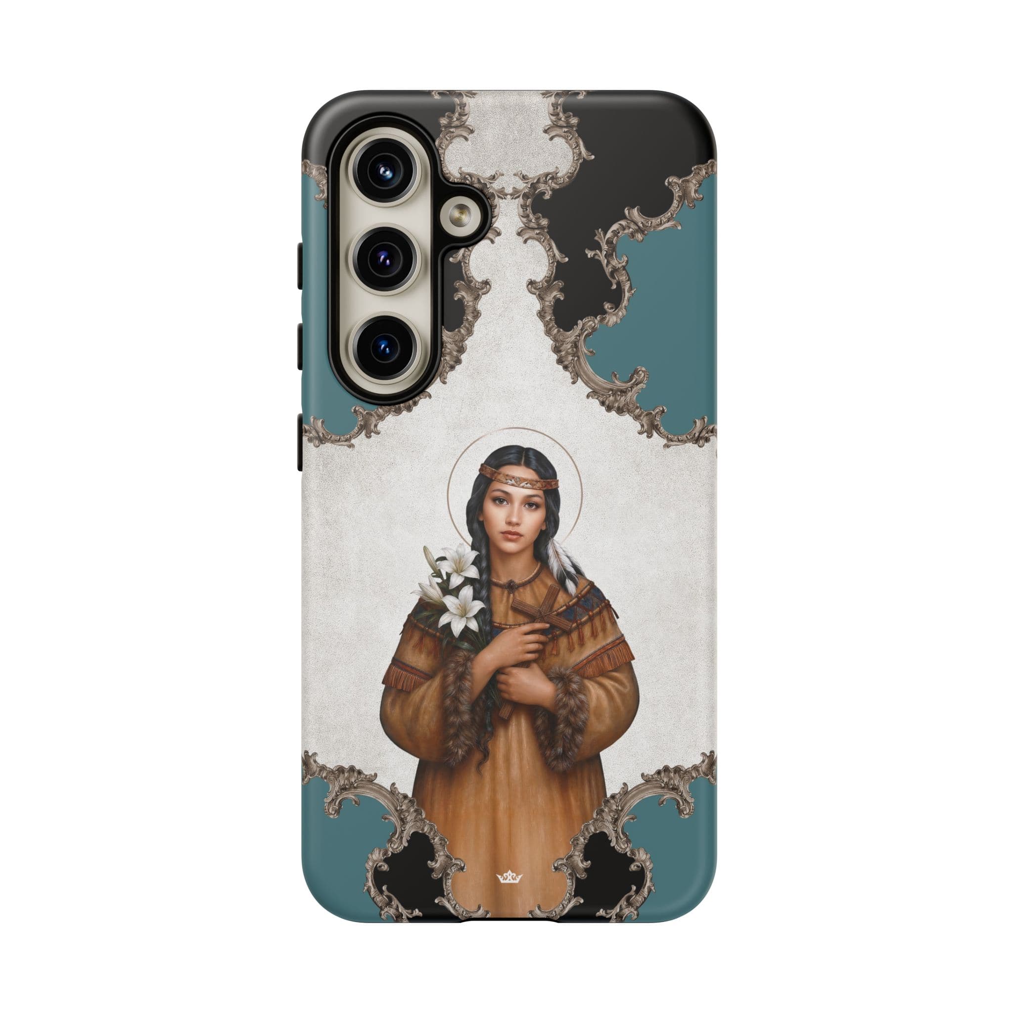 St. Kateri Hard Phone Case (Barqoue Blue) Copyright VENXARA