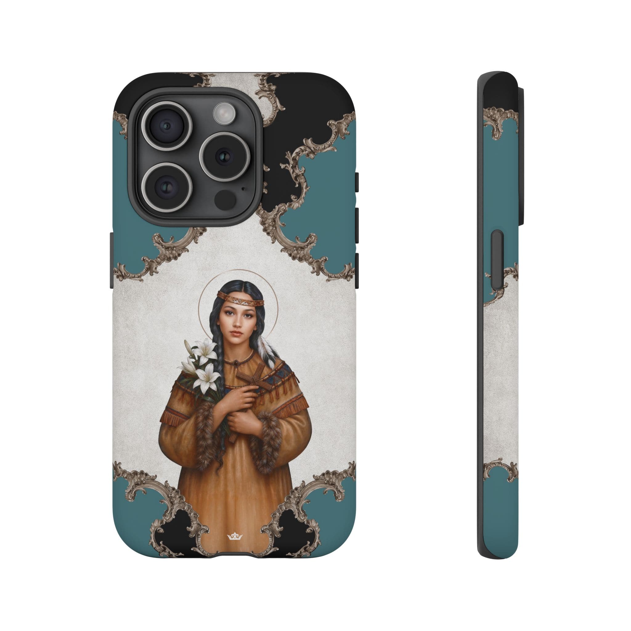 St. Kateri Hard Phone Case (Barqoue Blue) Copyright VENXARA