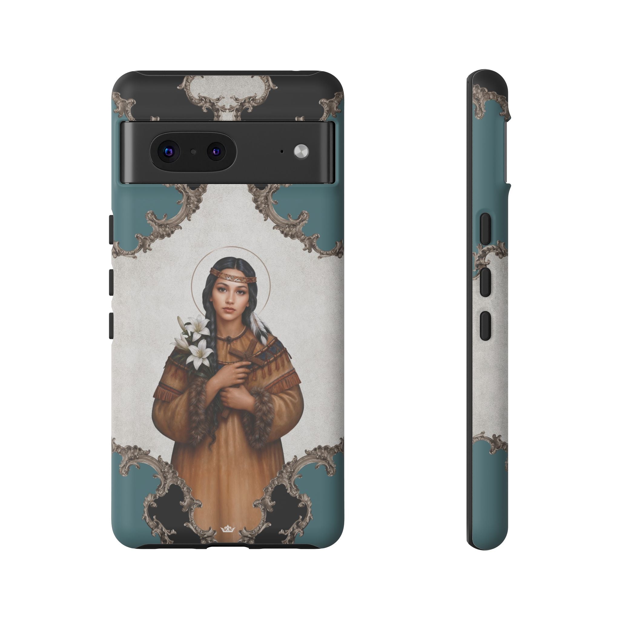 St. Kateri Hard Phone Case (Barqoue Blue) Copyright VENXARA