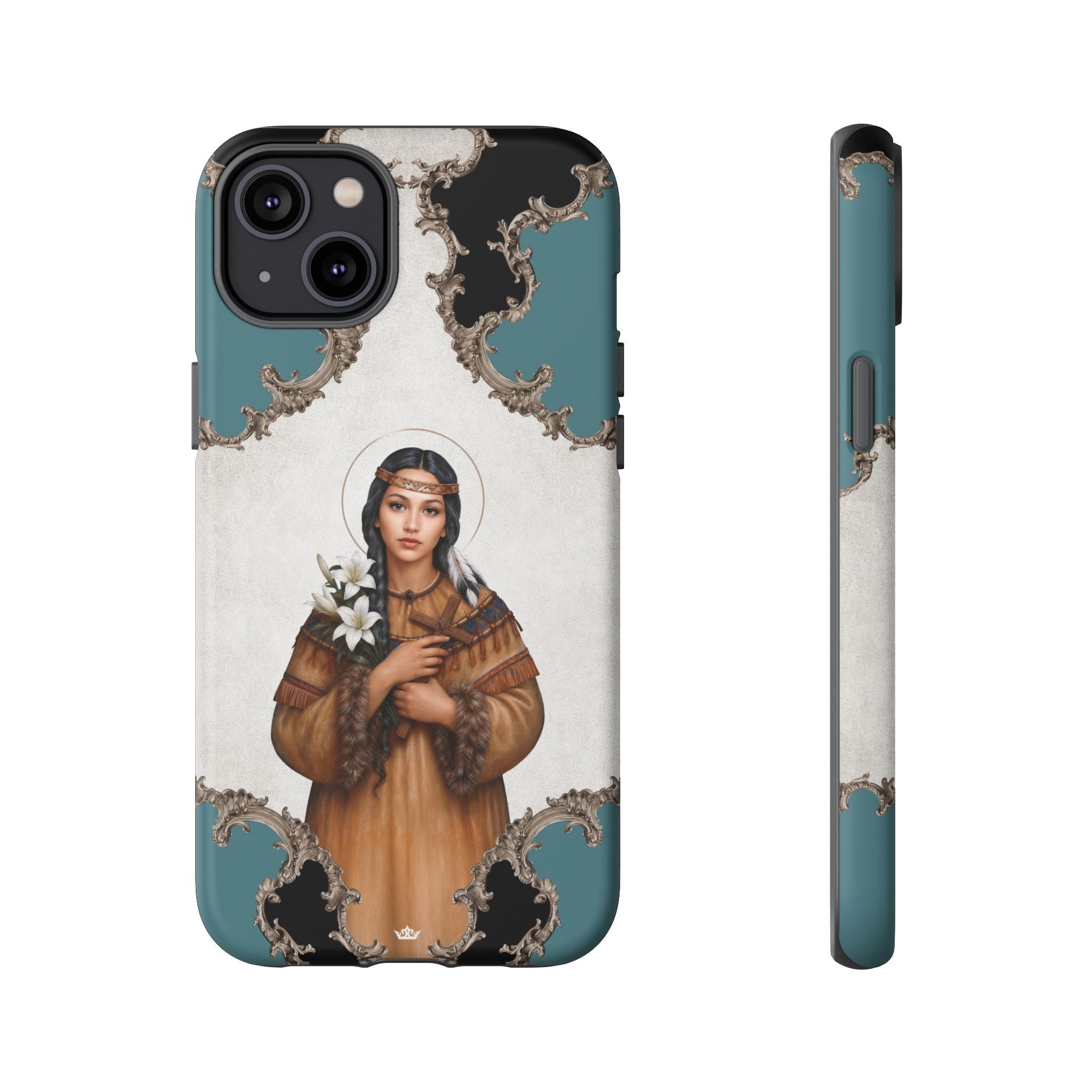 St. Kateri Hard Phone Case (Barqoue Blue) Copyright VENXARA