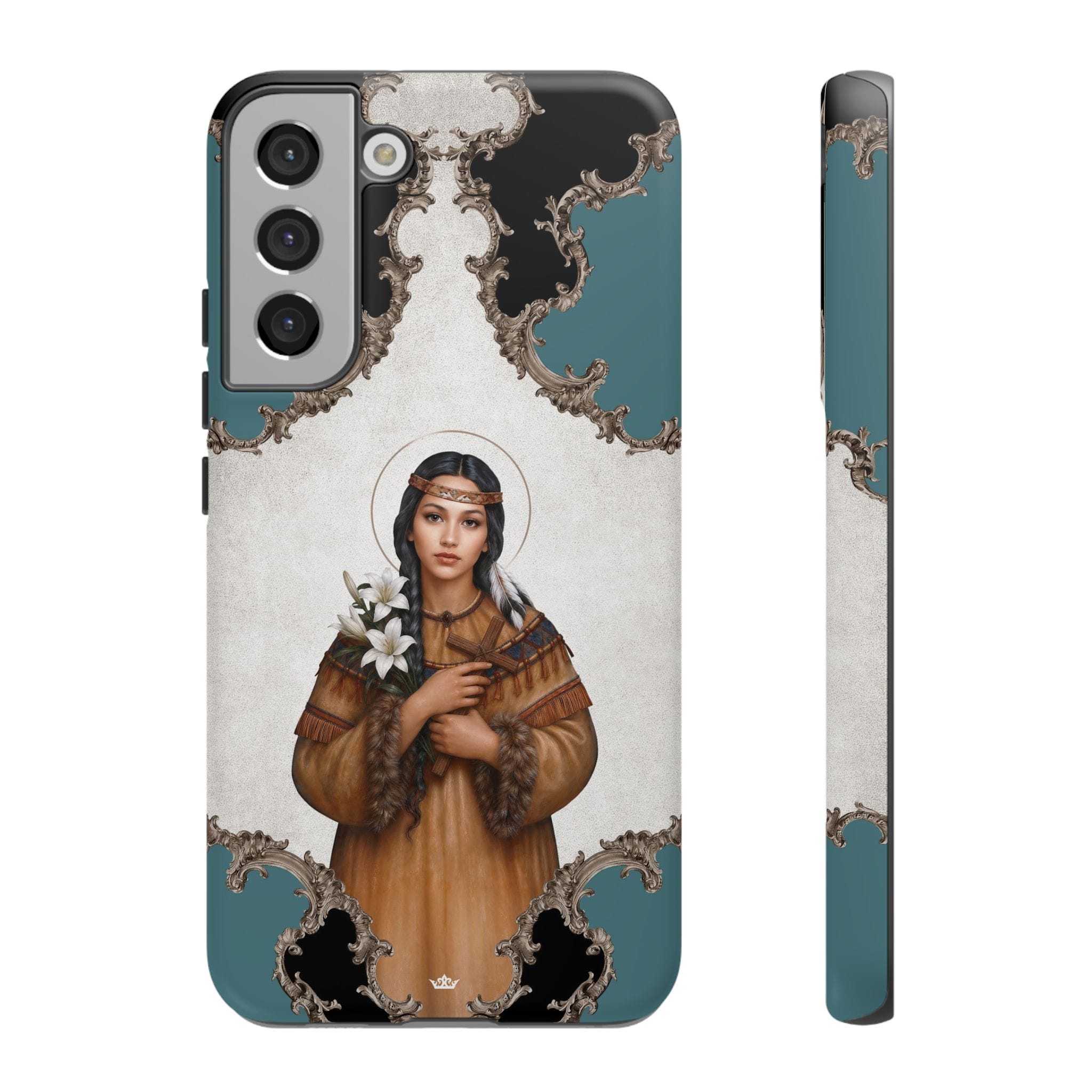 St. Kateri Hard Phone Case (Barqoue Blue) Copyright VENXARA