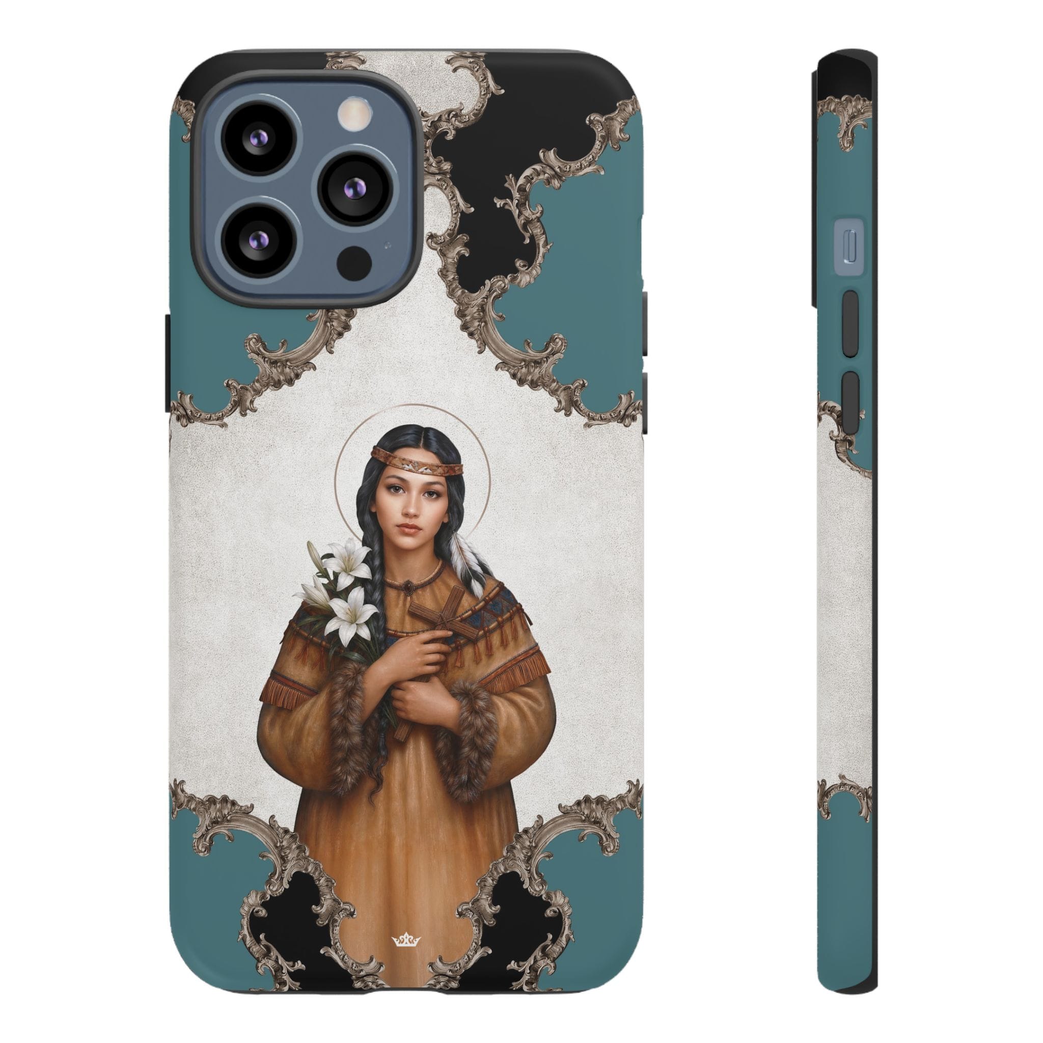 St. Kateri Hard Phone Case (Barqoue Blue) Copyright VENXARA