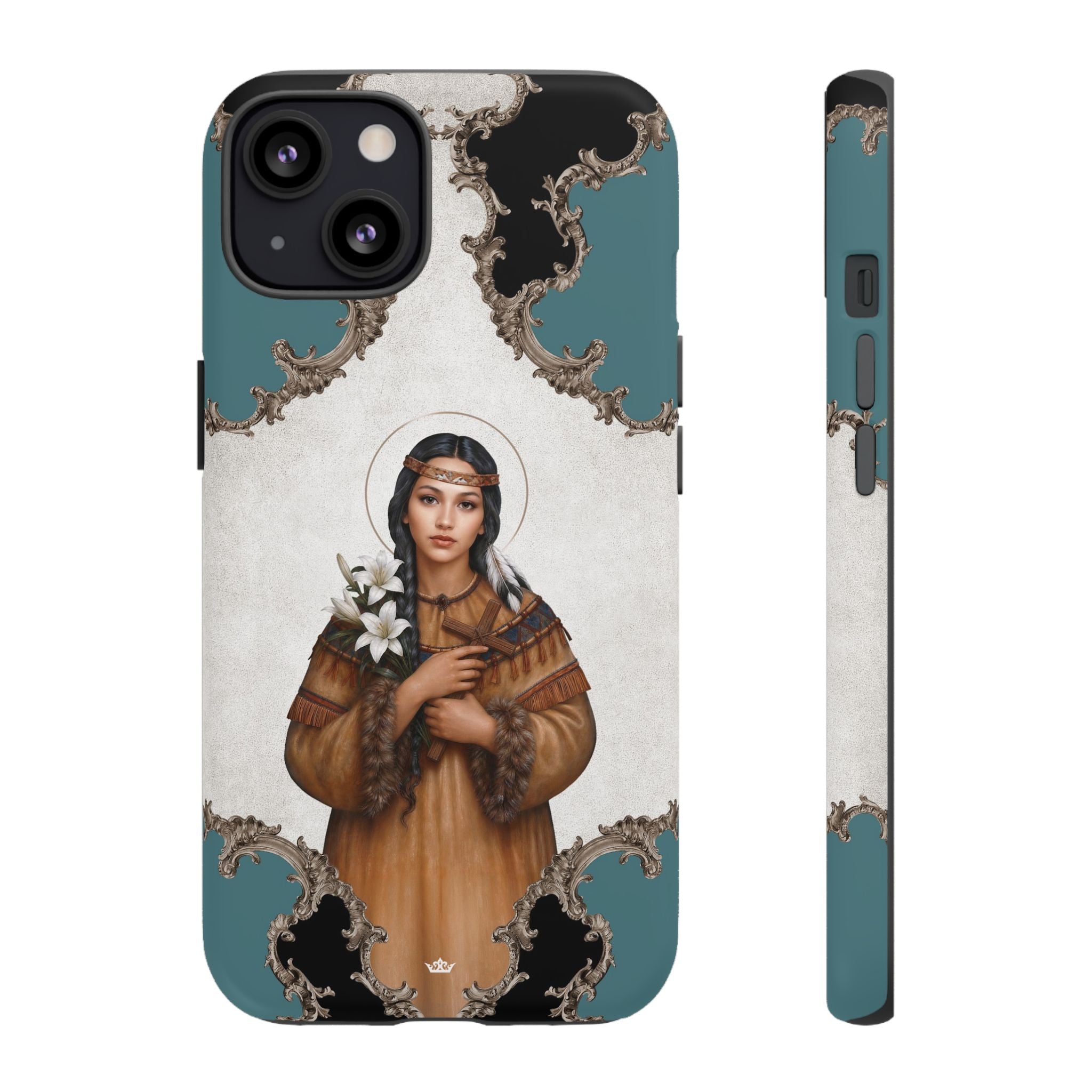 St. Kateri Hard Phone Case (Barqoue Blue) Copyright VENXARA