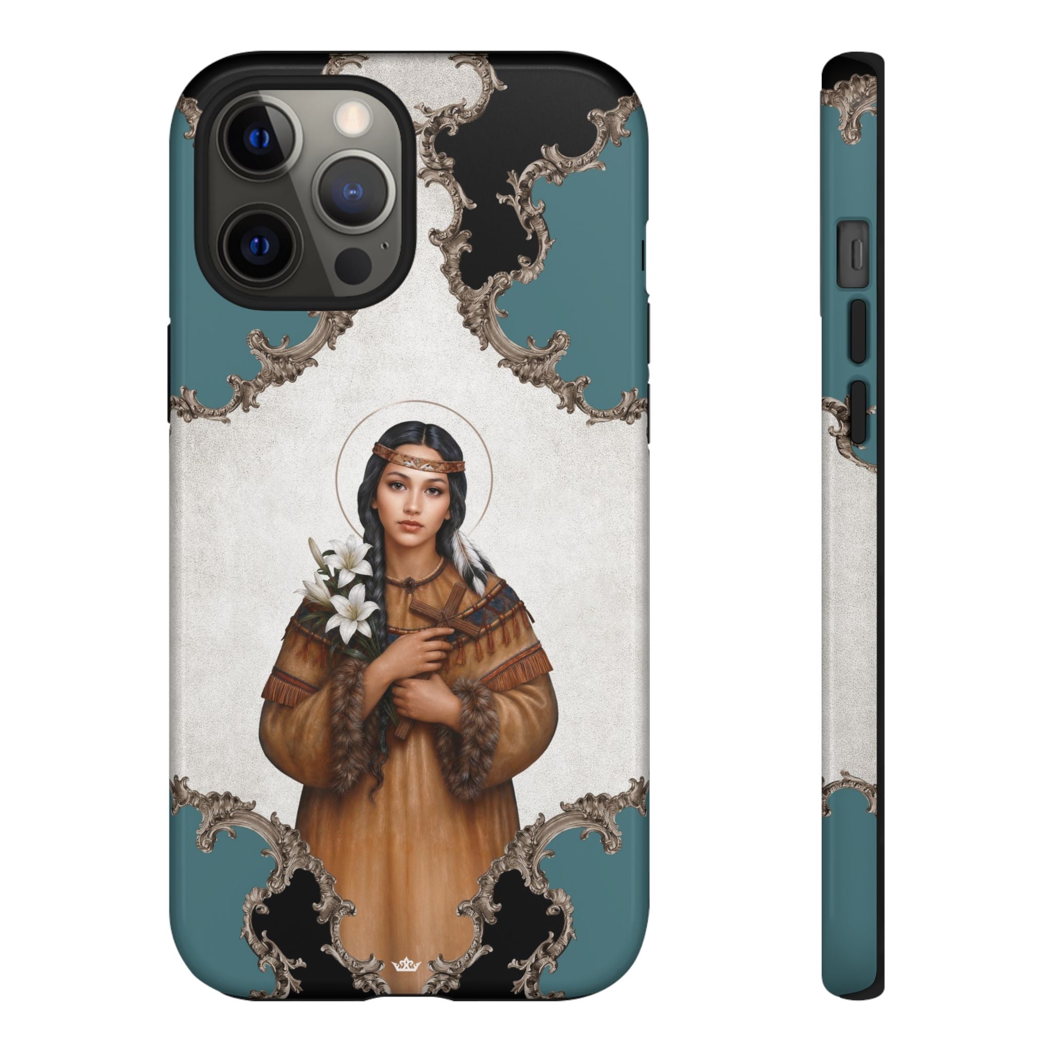 St. Kateri Hard Phone Case (Barqoue Blue) Copyright VENXARA