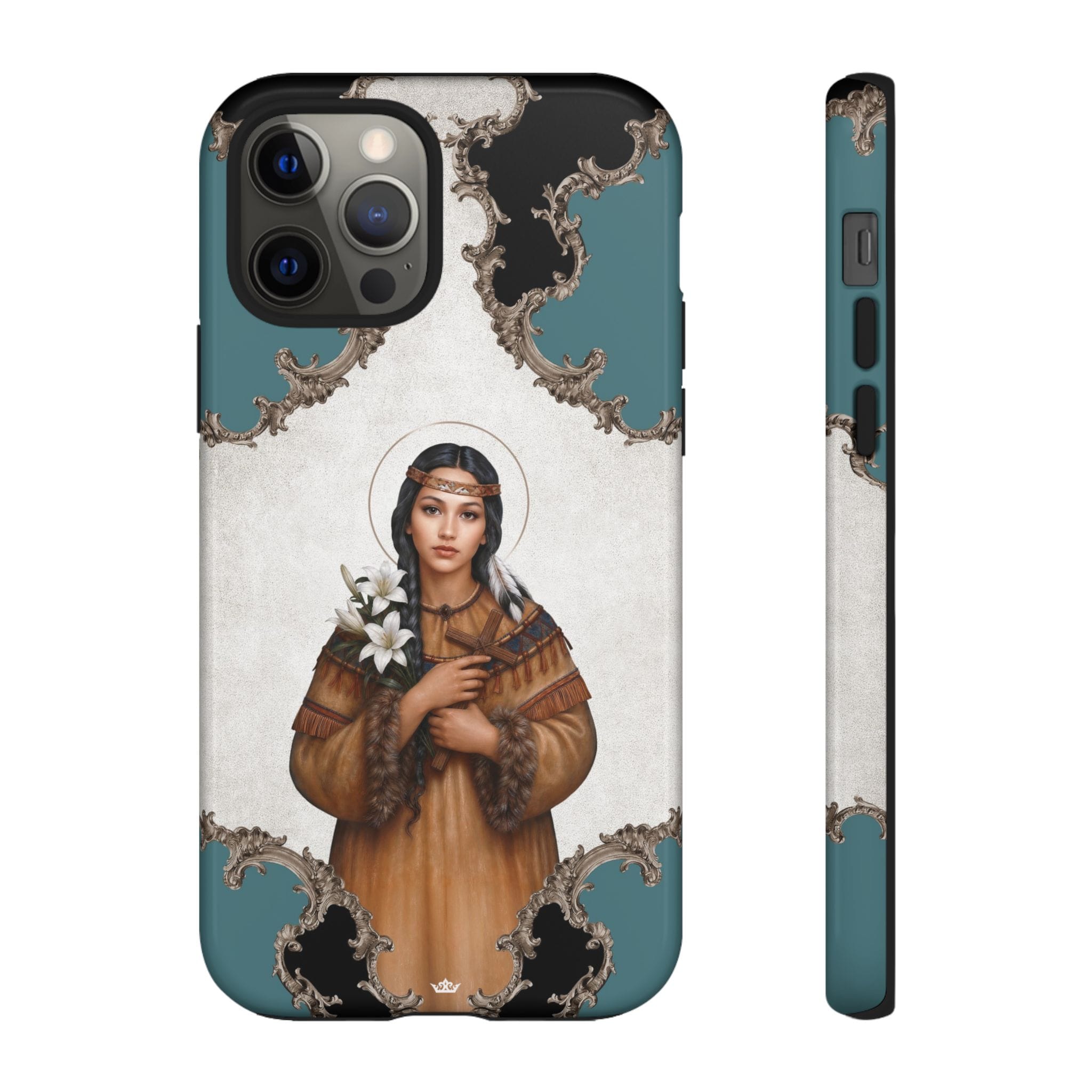 St. Kateri Hard Phone Case (Barqoue Blue) Copyright VENXARA