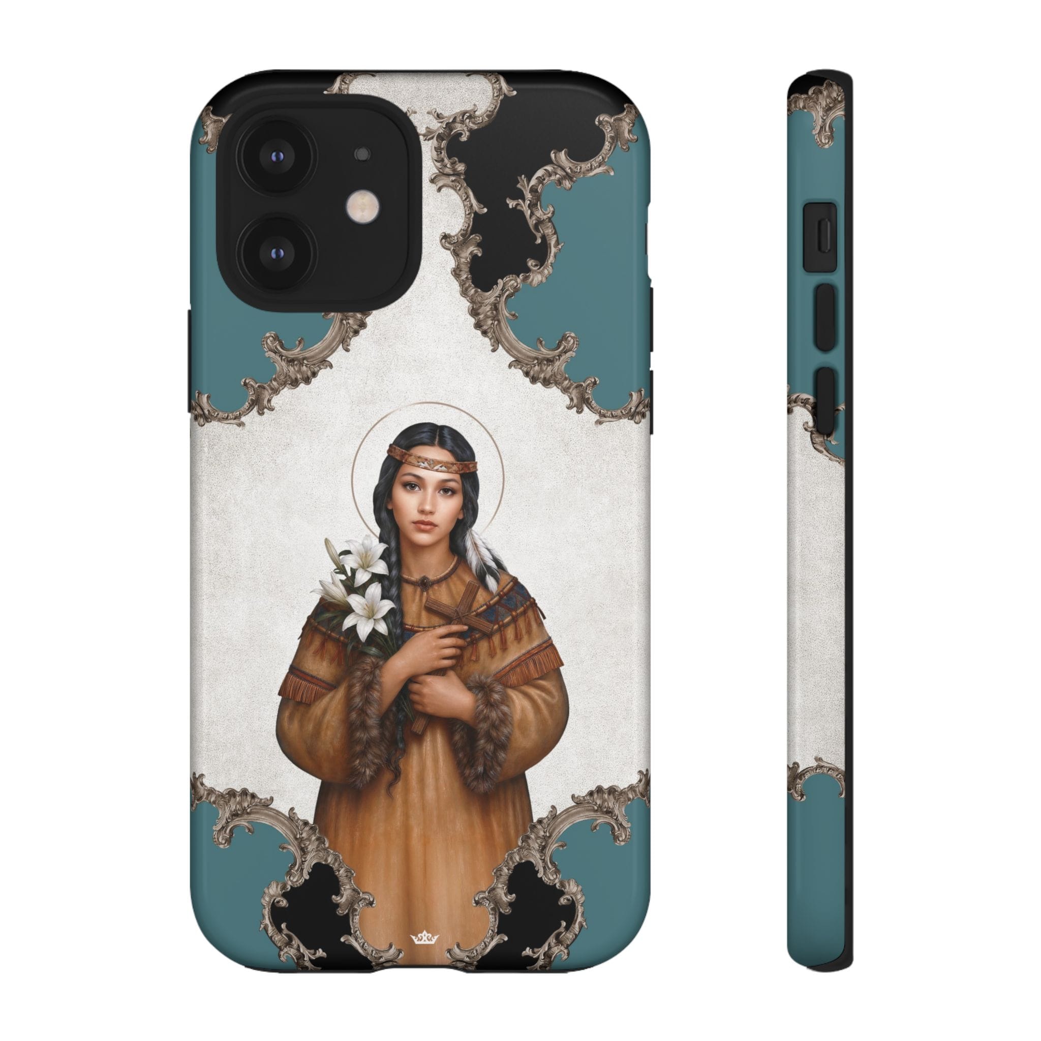 St. Kateri Hard Phone Case (Barqoue Blue) Copyright VENXARA