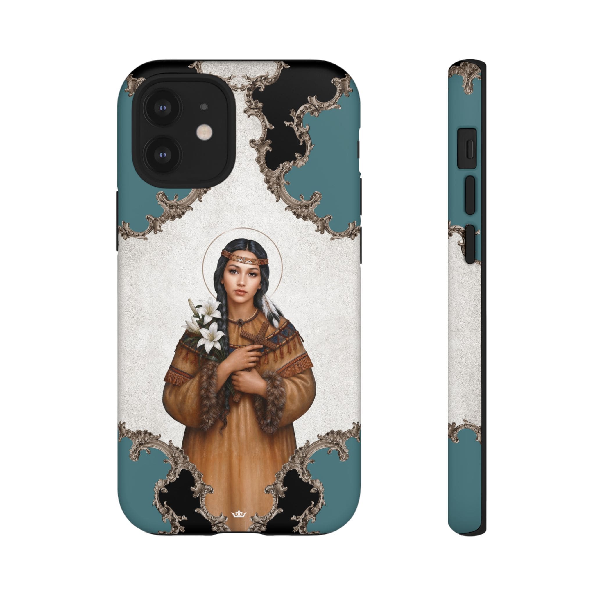 St. Kateri Hard Phone Case (Barqoue Blue) Copyright VENXARA