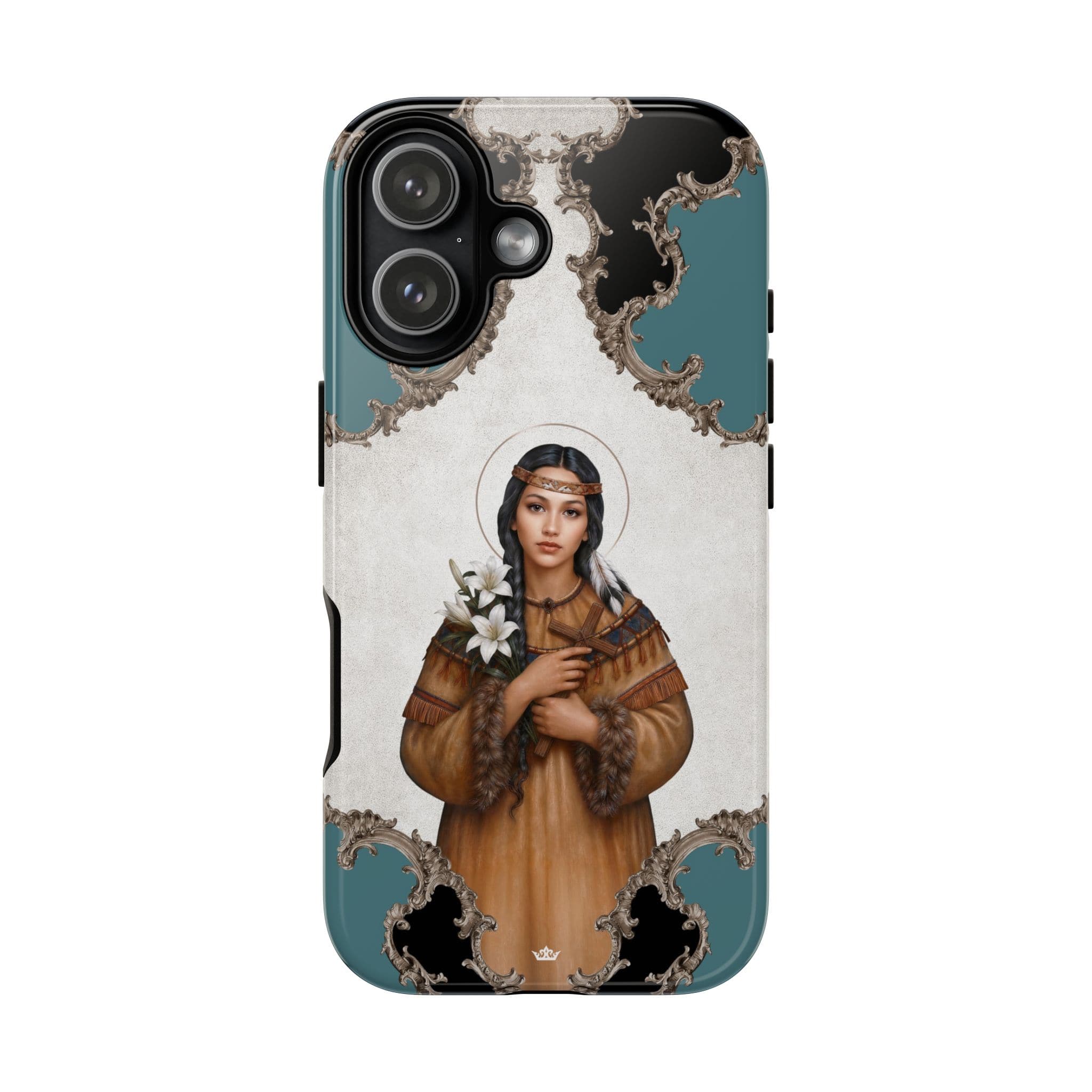 St. Kateri Hard Phone Case (Barqoue Blue) Copyright VENXARA