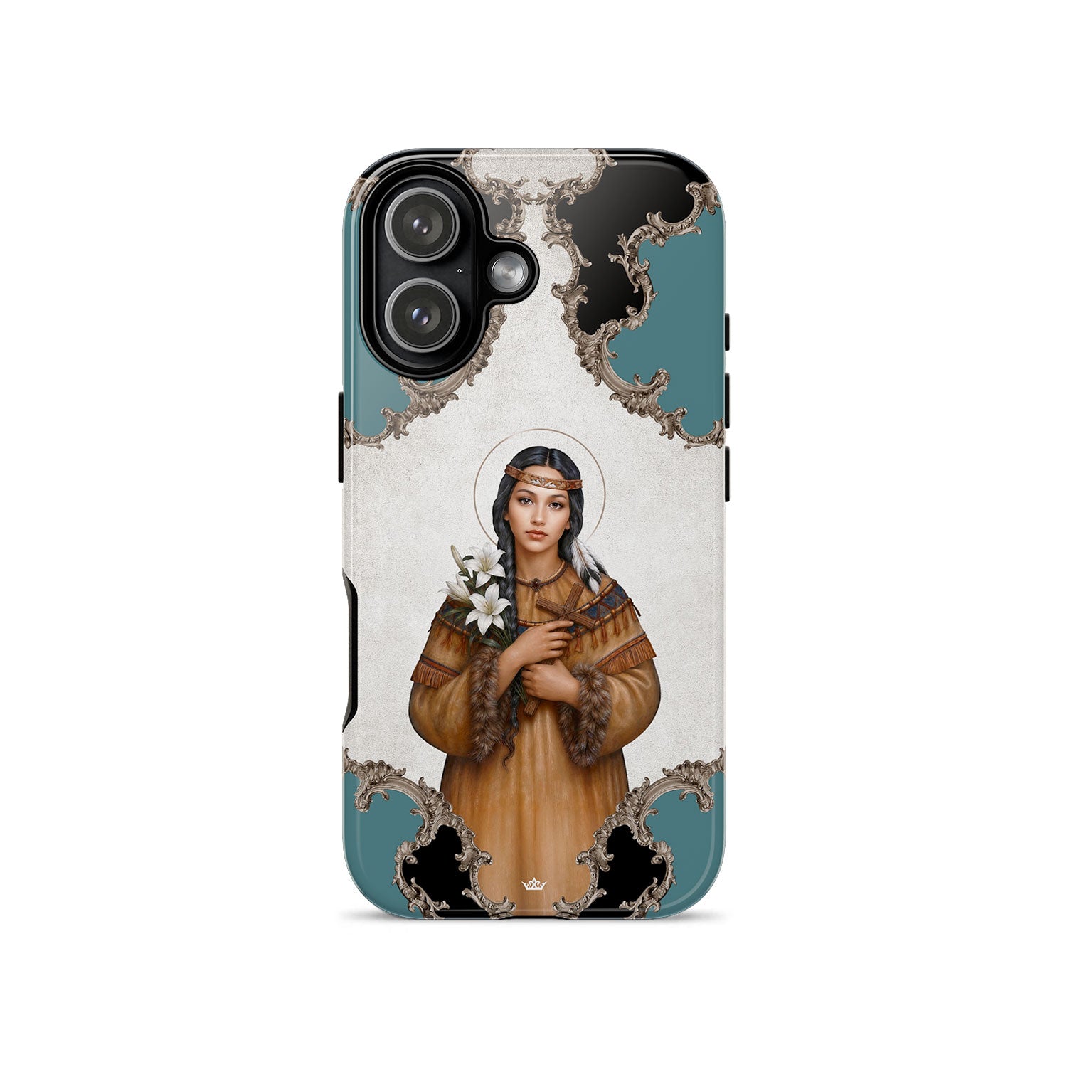 St. Kateri Hard Phone Case (Barqoue Blue) Copyright VENXARA