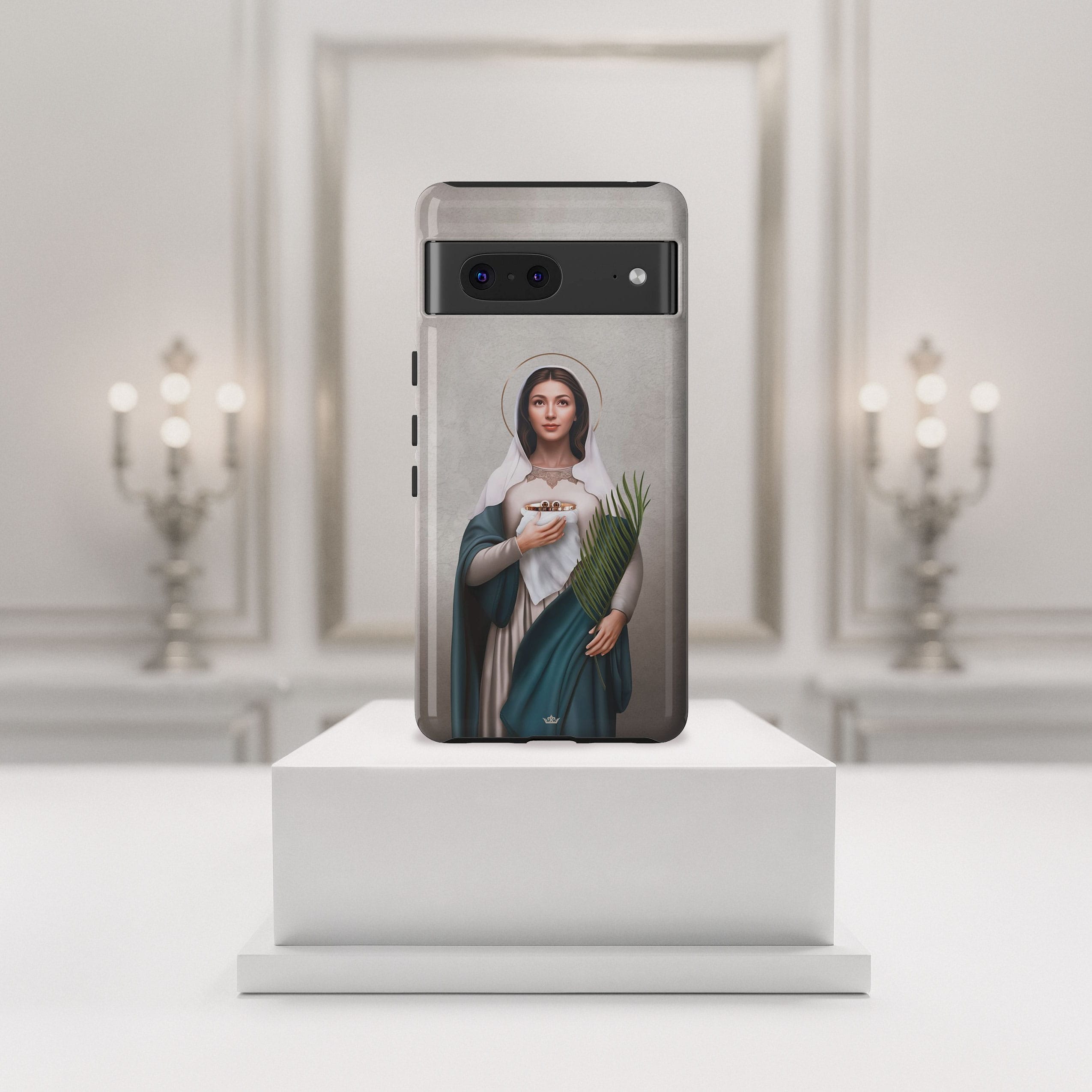 St. Lucy Hard Phone Case (Light) Copyright VENXARA